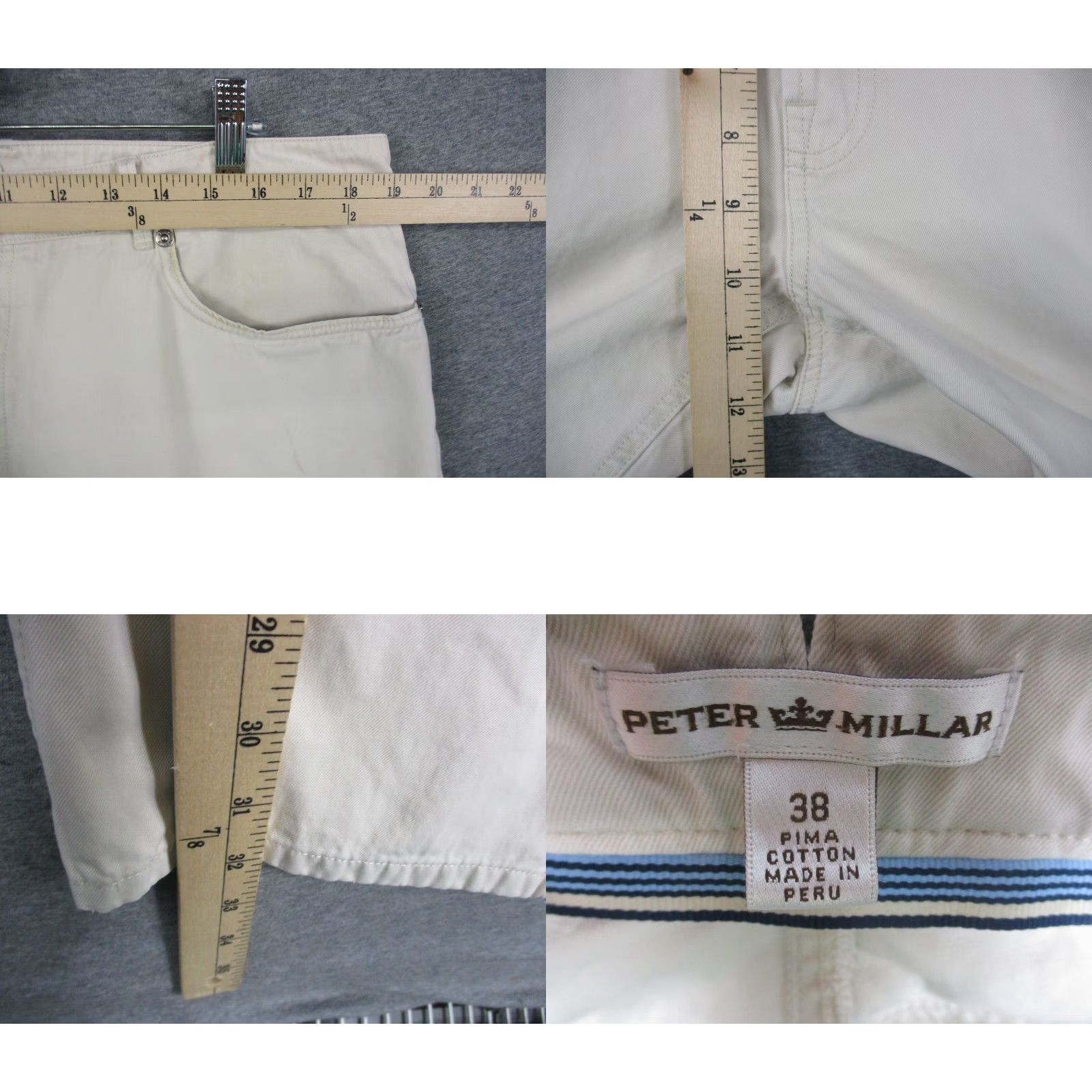 Peter Millar Peter Millar Performance Pant 38 Khaki Stretch Straight Pants MC00B85 Mens Pants Jeans Khakis 38 Khaki Stretch Straight Men Size US 38 / EU 54 - 8 Thumbnail
