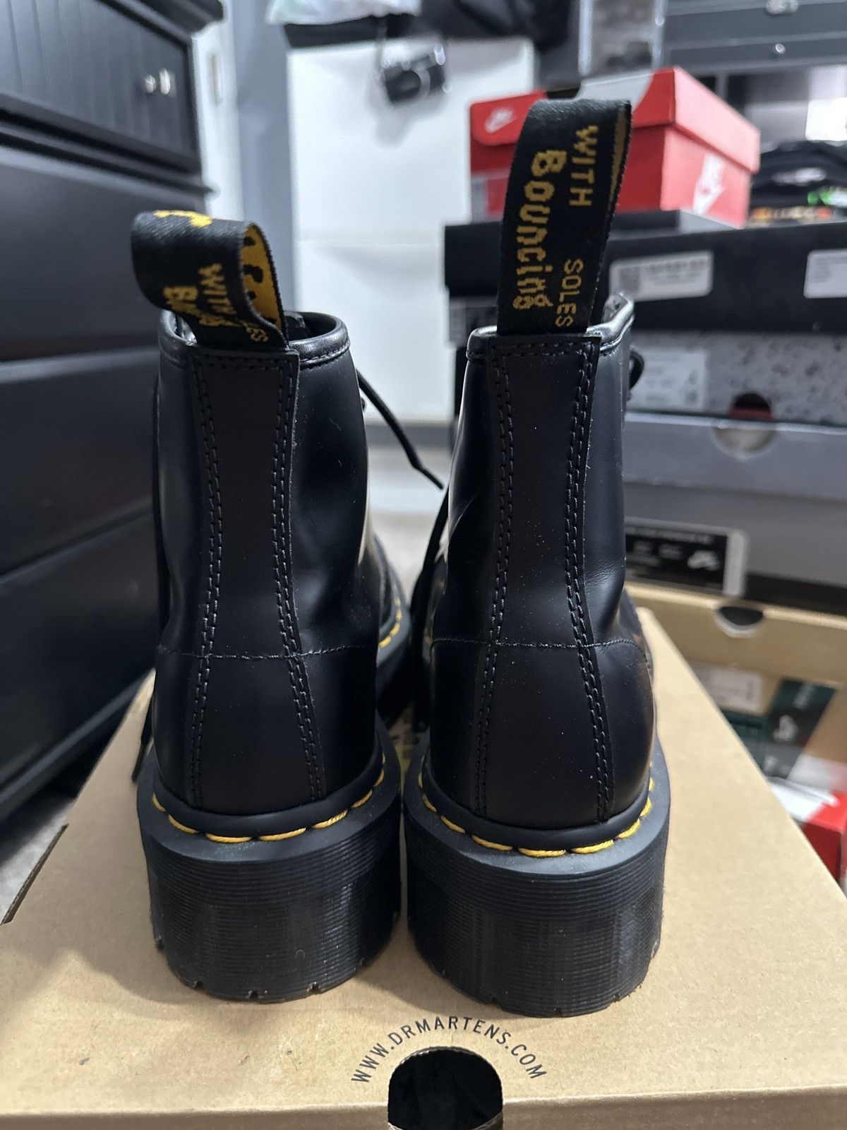 Dr. Martens Vegan 2976 Platform Boots Size US 7 / EU 40 - 4 Thumbnail
