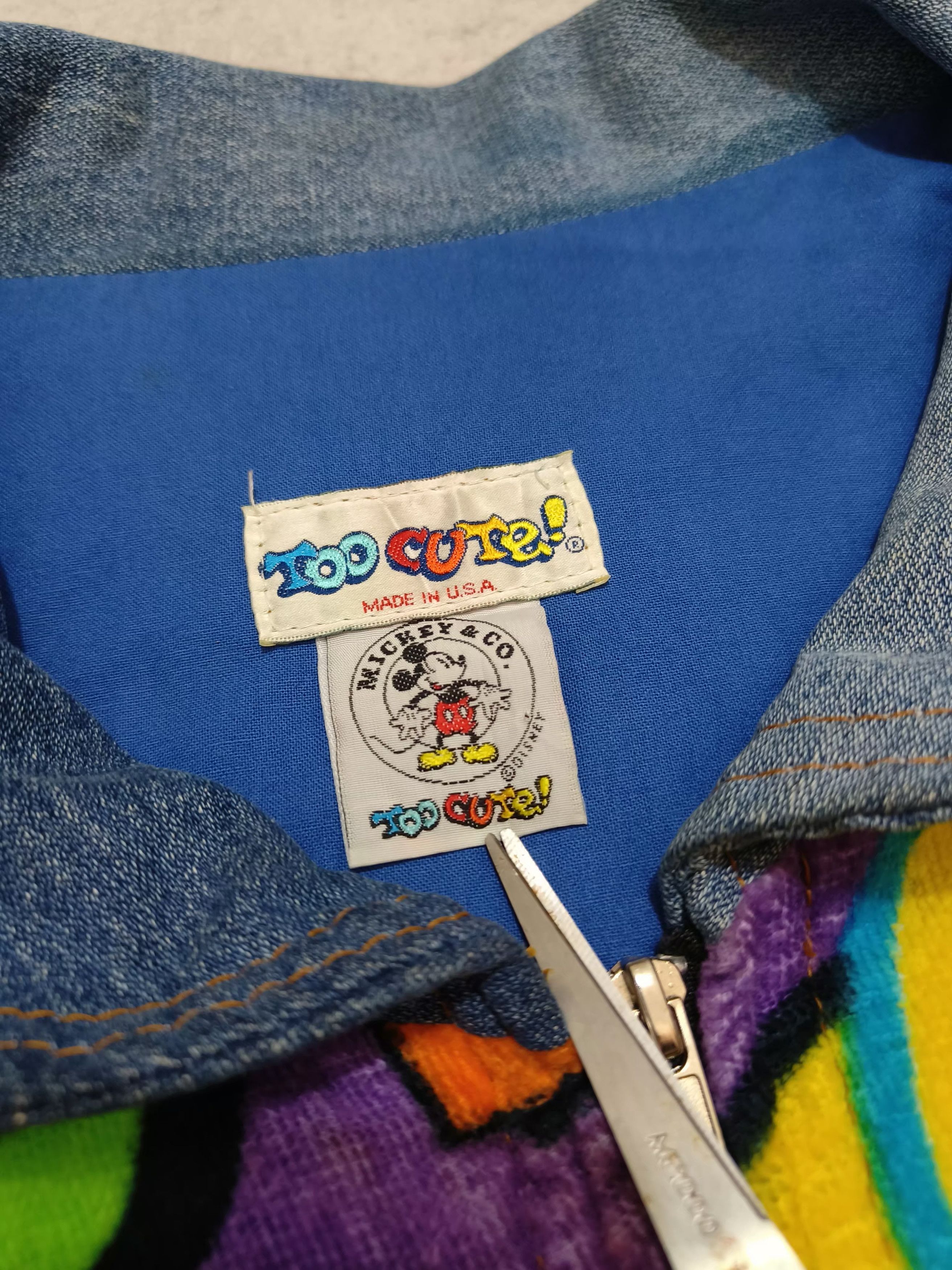 Too Cute Guetta Bros. Vintage GOOFY TOO CUTE Guetta Bros Disney Denim Jean Jacket Size US XL / EU 56 / 4 - 7 Thumbnail