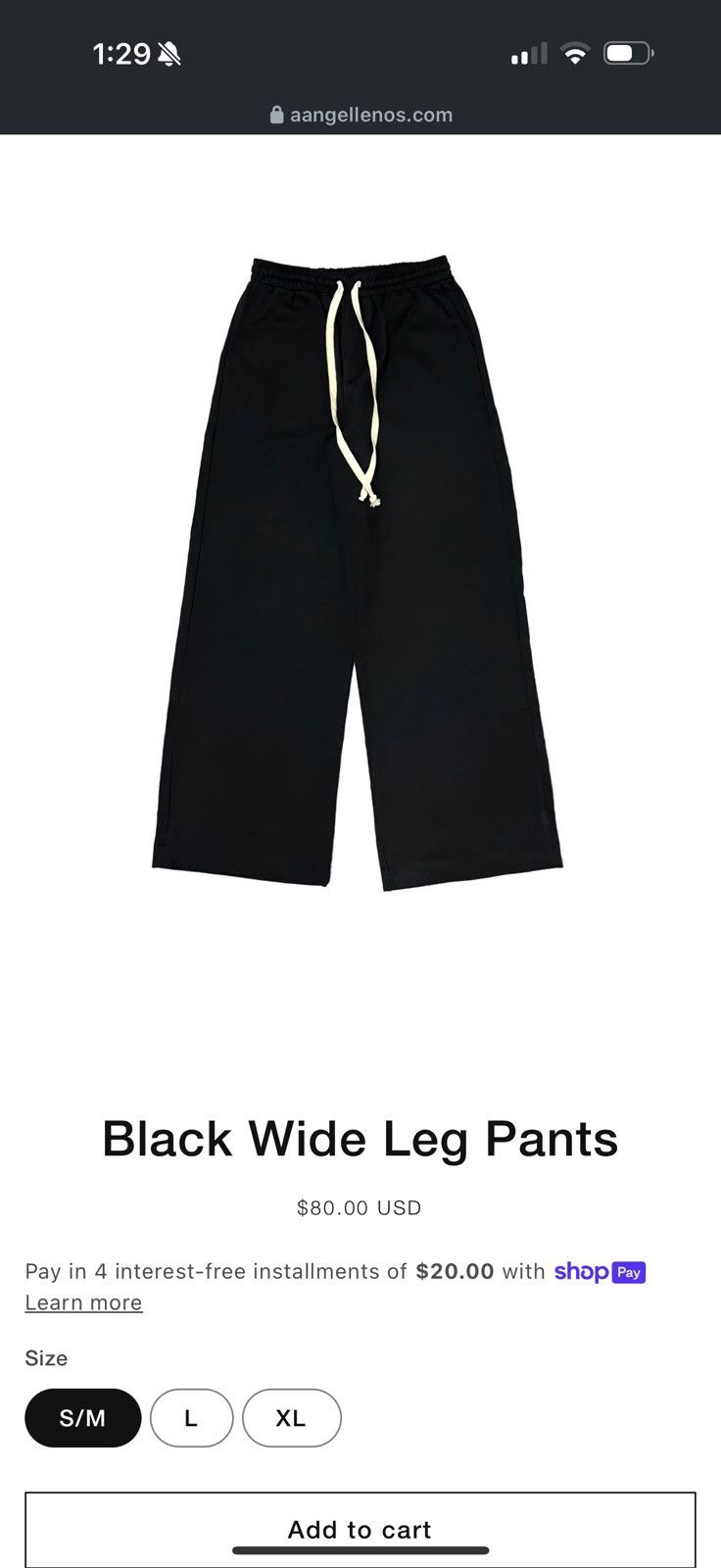 Other aangellenos black wide leg pants Size US 32 / EU 48 - 6 Thumbnail