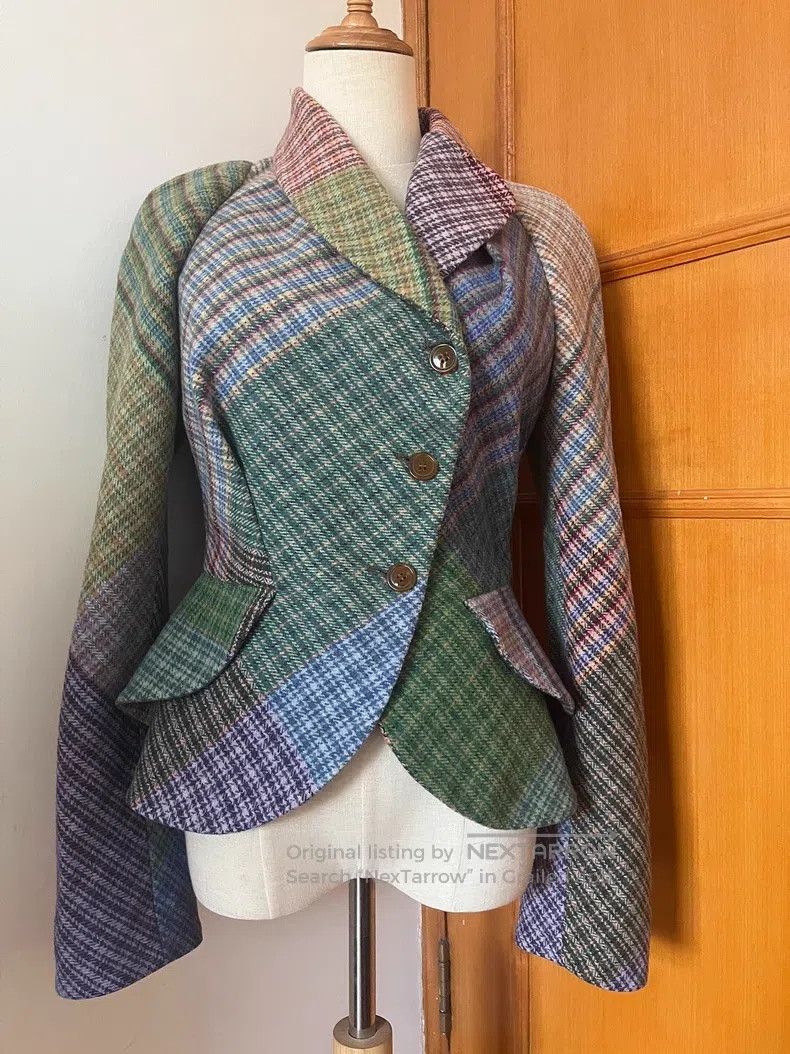 Vivienne Westwood Vivienne Westwood Red Label Plaid Patchwork Blazer Size S / US 4 / IT 40 - 1 Thumbnail