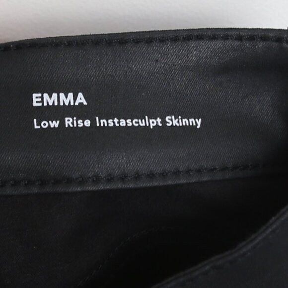 DL1961 DL1961 Emma Waxed Skinny Low Rise Instasculpt Poseidon Pants Size 25" / US 0 / IT 36 - 7 Thumbnail