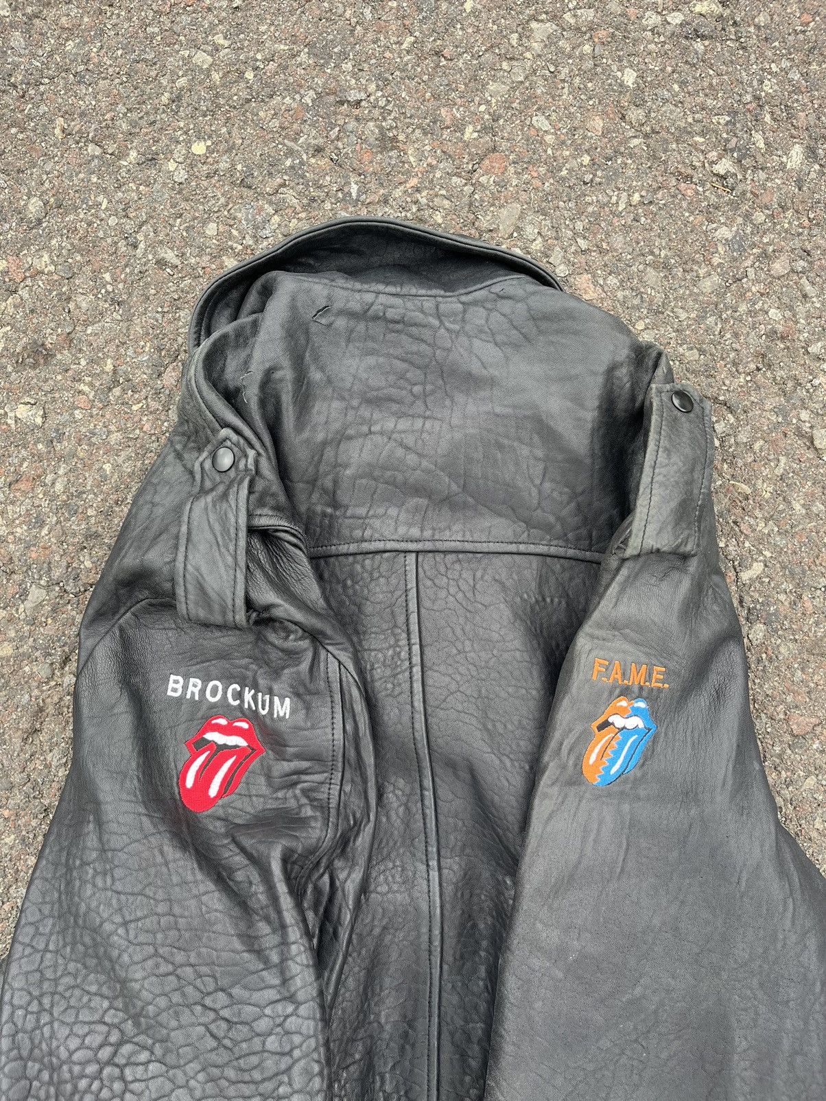 Brockum The Rolling Stones Leather Jacket Tour 89’ “Steel Wheels” Size US L / EU 52-54 / 3 - 22 Thumbnail