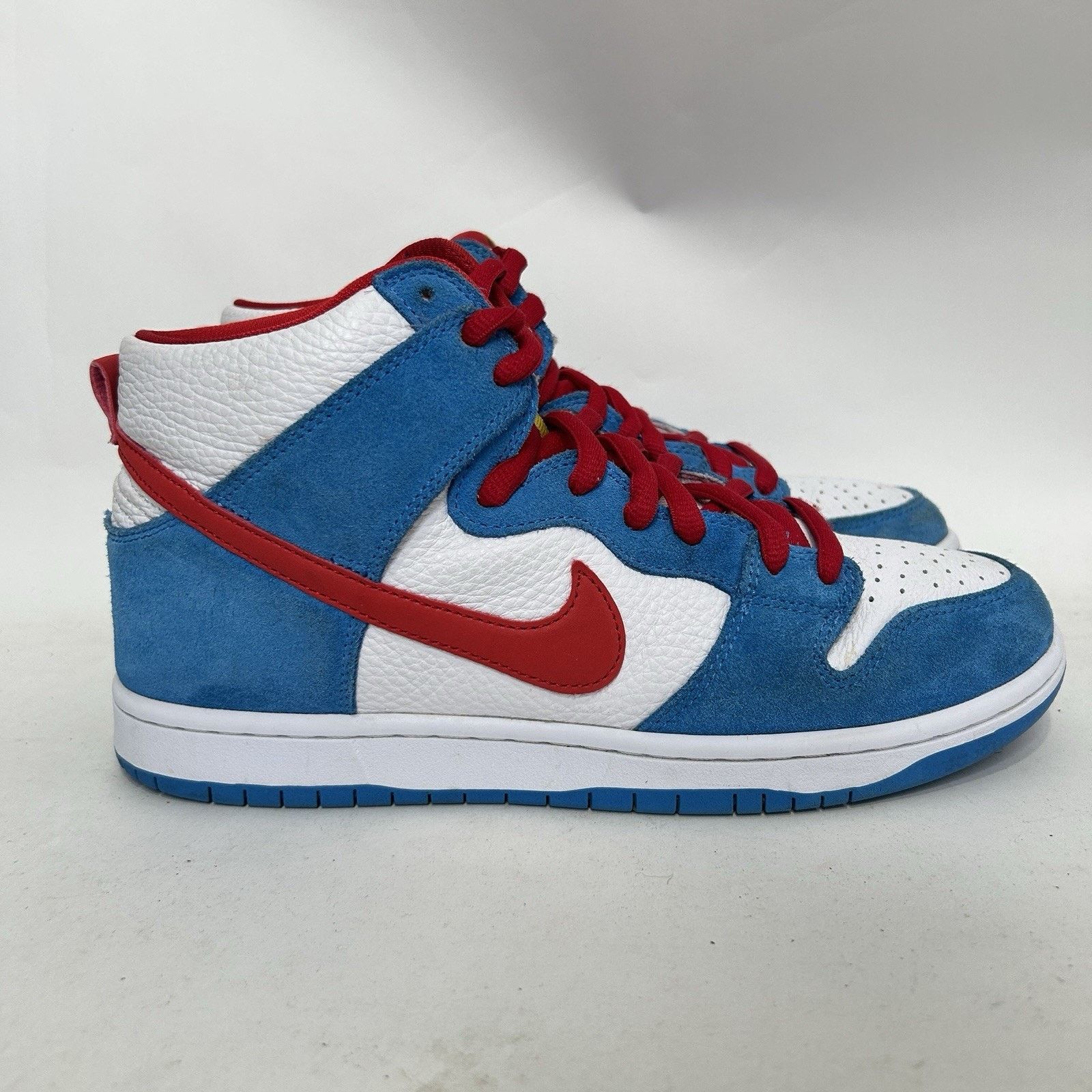 Nike Nike SB Dunk High Pro ISO “Doraemon/Light Photo Blue Red” Size US 9.5 / EU 42-43 - 4 Thumbnail