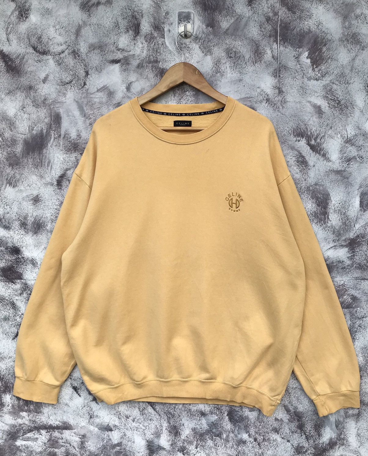 Celine Vintage 90s celine embroidery small logo crewneck Size US L / EU 52-54 / 3 - 1 Thumbnail