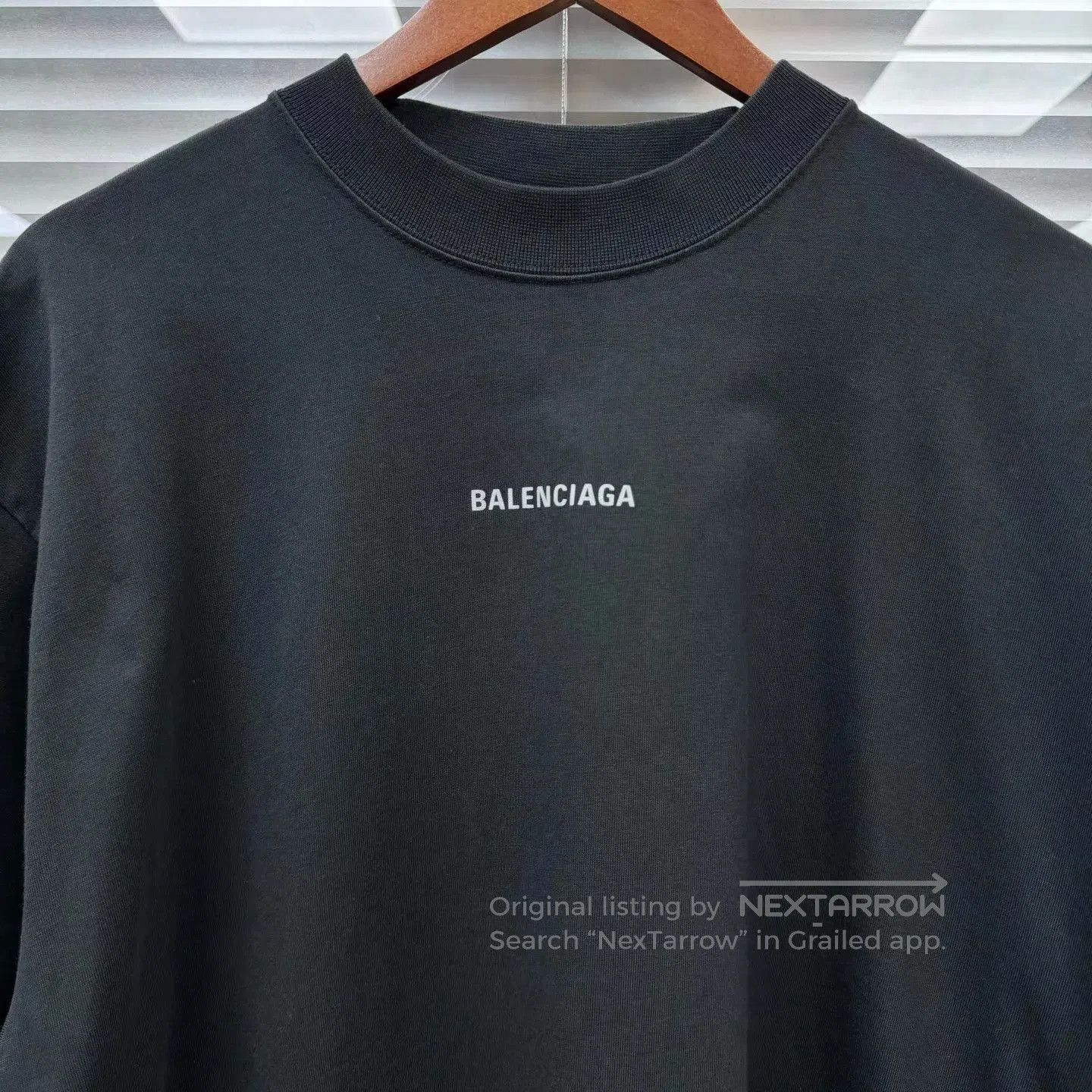 Balenciaga Black Short-Sleeve Crewneck Shirt. Size US M / EU 48-50 / 2 - 4 Thumbnail