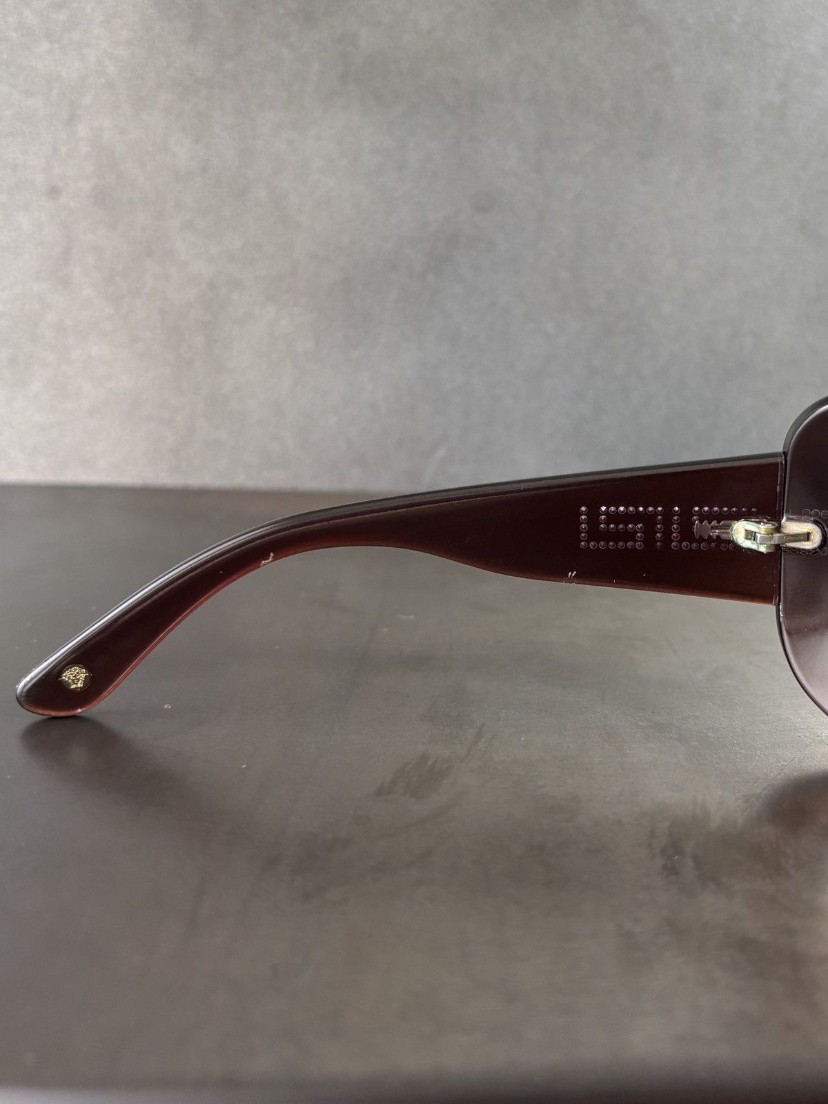 Versace 2009 Versace Sunglasses VE4961B Y2K Rhinestone 2000s Italy Size ONE SIZE - 14 Thumbnail