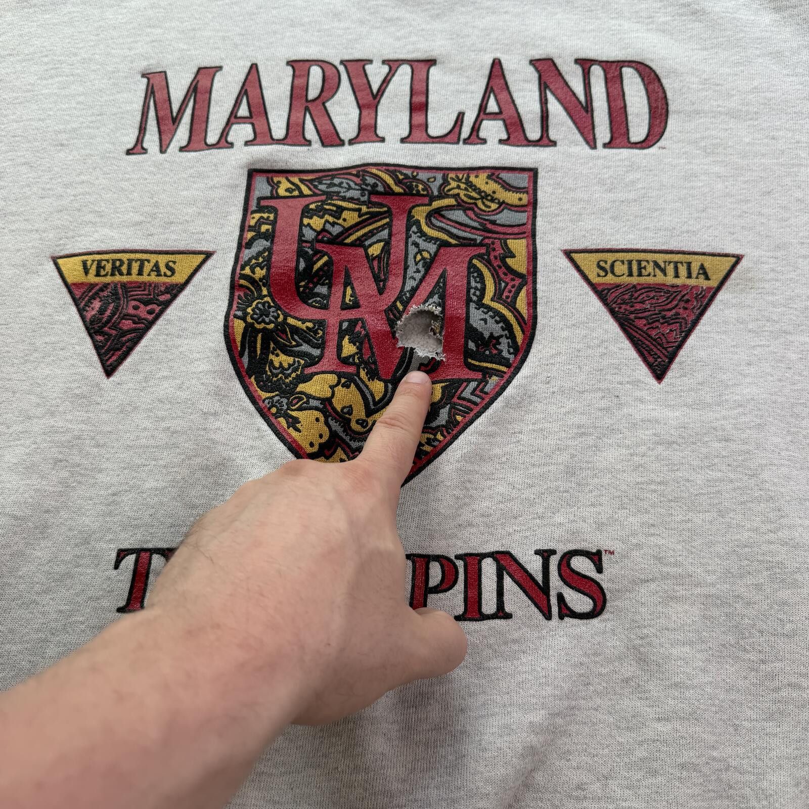Other Vintage 90s Maryland Terrapins Crewneck Sweatshirt XL USA Size US XXL / EU 58 / 5 - 6 Thumbnail