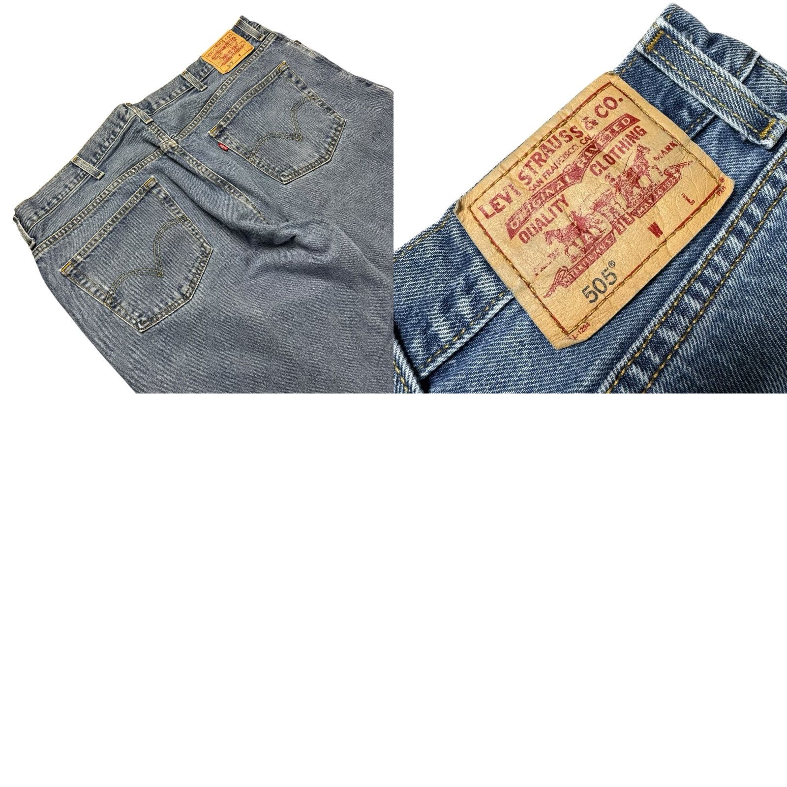 Levi's Vintage Levi's 505 Jeans Mens 44x30 Y2K Skater Grunge Regular Straight Blue 90s Mens Reg 44x30 Jeans Size US 30 / EU 46 - 9 Thumbnail