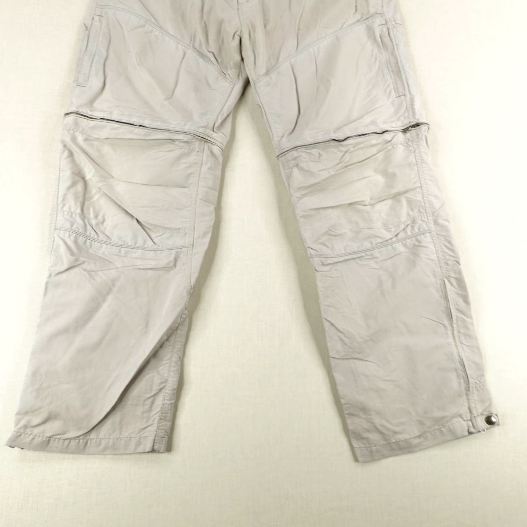Vintage Kuhl Pants Men 38x30 Cargo Convertible Beig e Cotton Nylon Canvas Regular Inseam 30" Utility Size US 36 / EU 52 - 3 Thumbnail