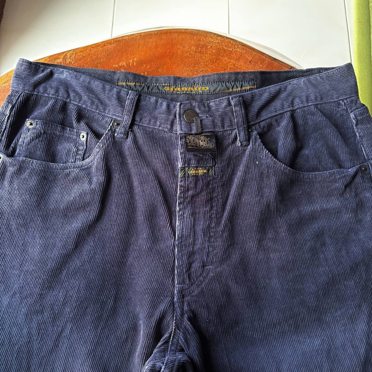 Marithe + Francois Girbaud Vintage Marithe Francois Girbaud MFG Navy Corduroy Pants Size US 33 - 7 Thumbnail