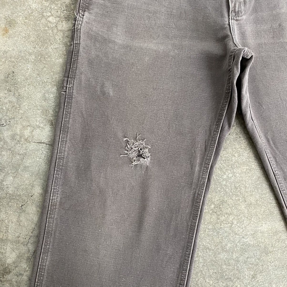 Carhartt Vintage Carhartt Faded Charcoal Grey Ripped Carpenter Pants Size US 34 / EU 50 - 7 Thumbnail