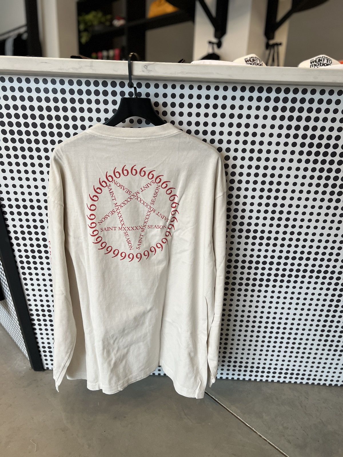 Saint Michael Saint Mxxxxxx Eye Ball L/S T-Shirt Vintage White Size US XXL / EU 58 / 5 - 2 Thumbnail