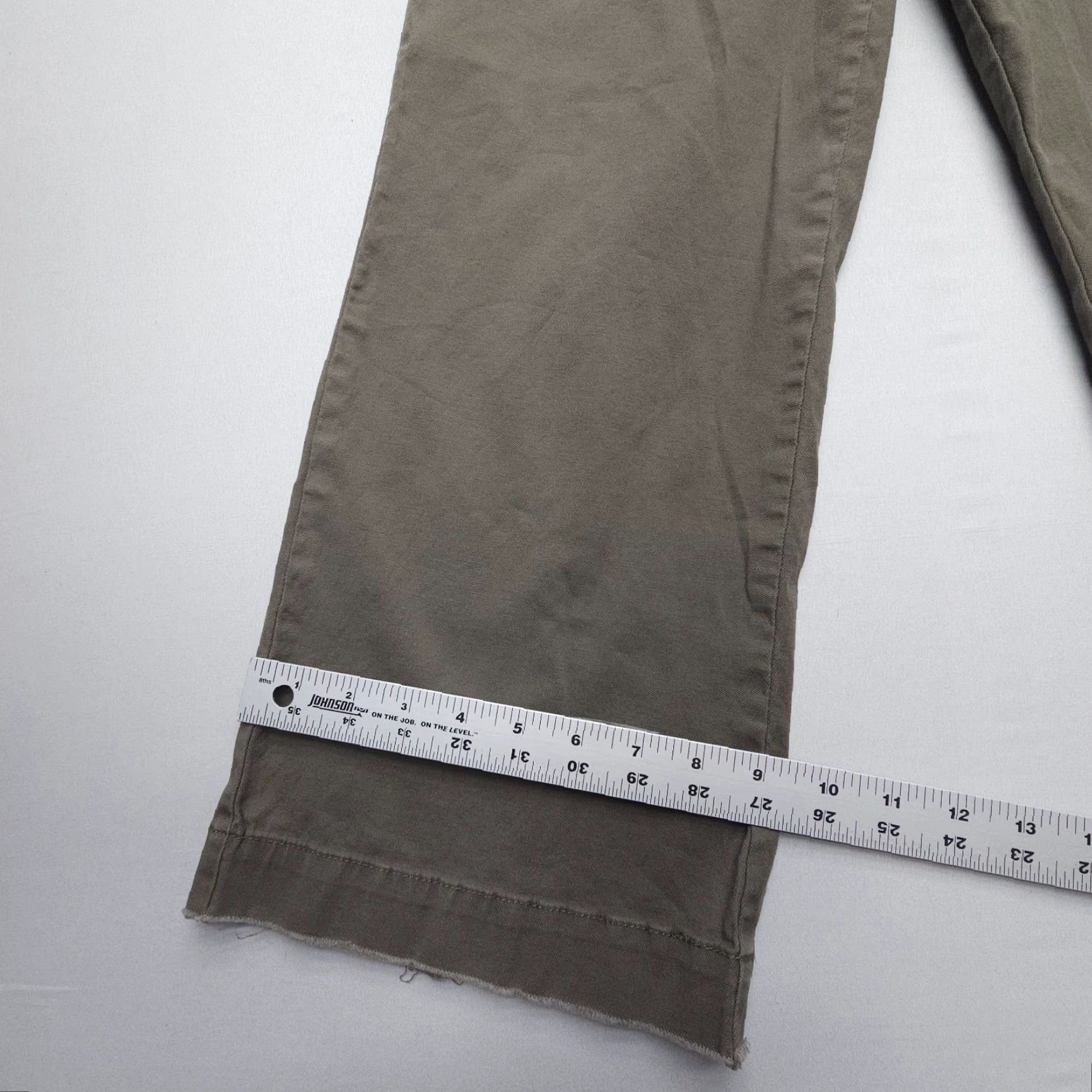 Vintage ATM Anthony Thomas Melillo Green Cropped Boyfriend Pants Size 10 33x25" Casual Womens Size 32" / US 10 / IT 46 - 7 Thumbnail