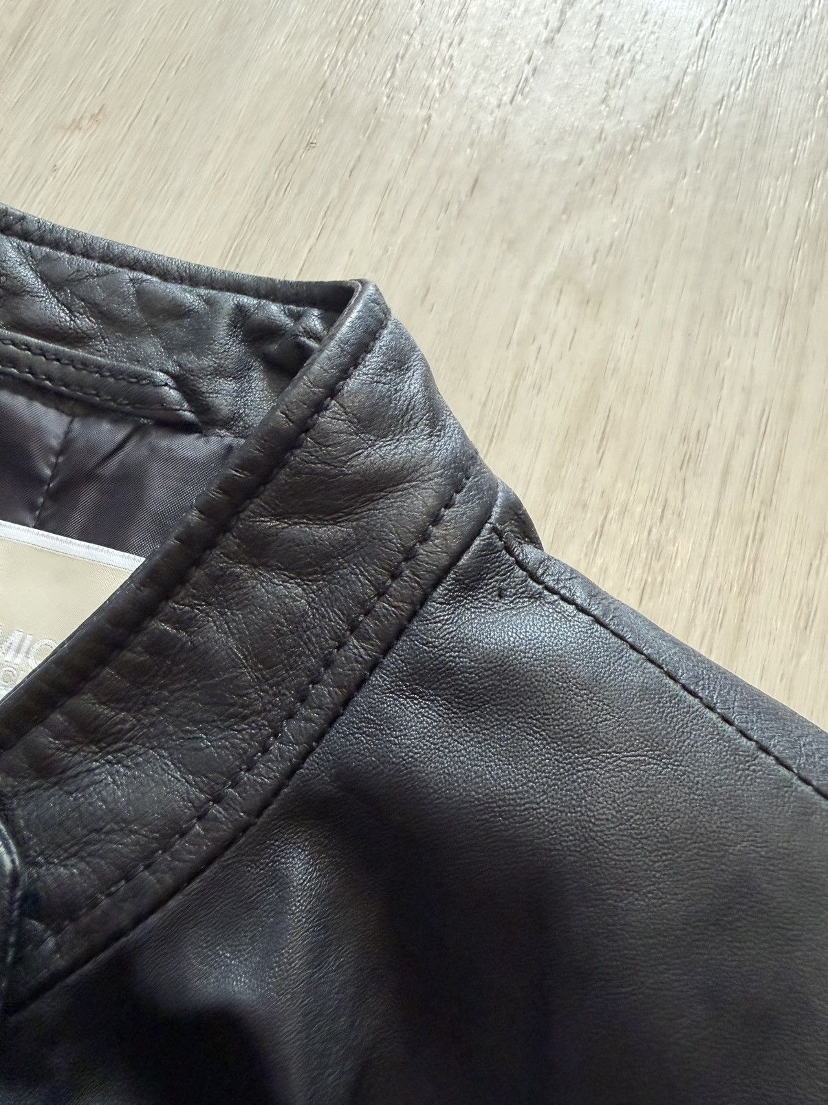 Michael Kors Michael Kors Lambskin Leather Moto Cafe Racer Jacket Sz XS Size XS / US 0-2 / IT 36-38 - 7 Thumbnail