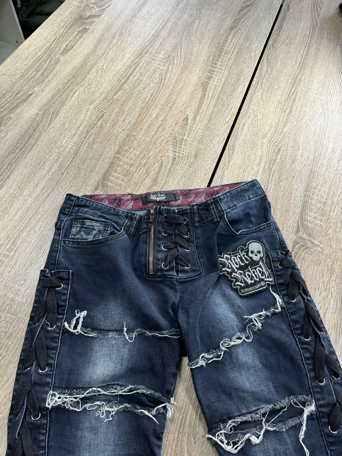 If Six Was Nine × Japanese Brand × Junya Watanabe Vintage Bandage Flate Yasuyuki Ishii / LGB Style Jeans Size US 30 / EU 46 - 7 Thumbnail