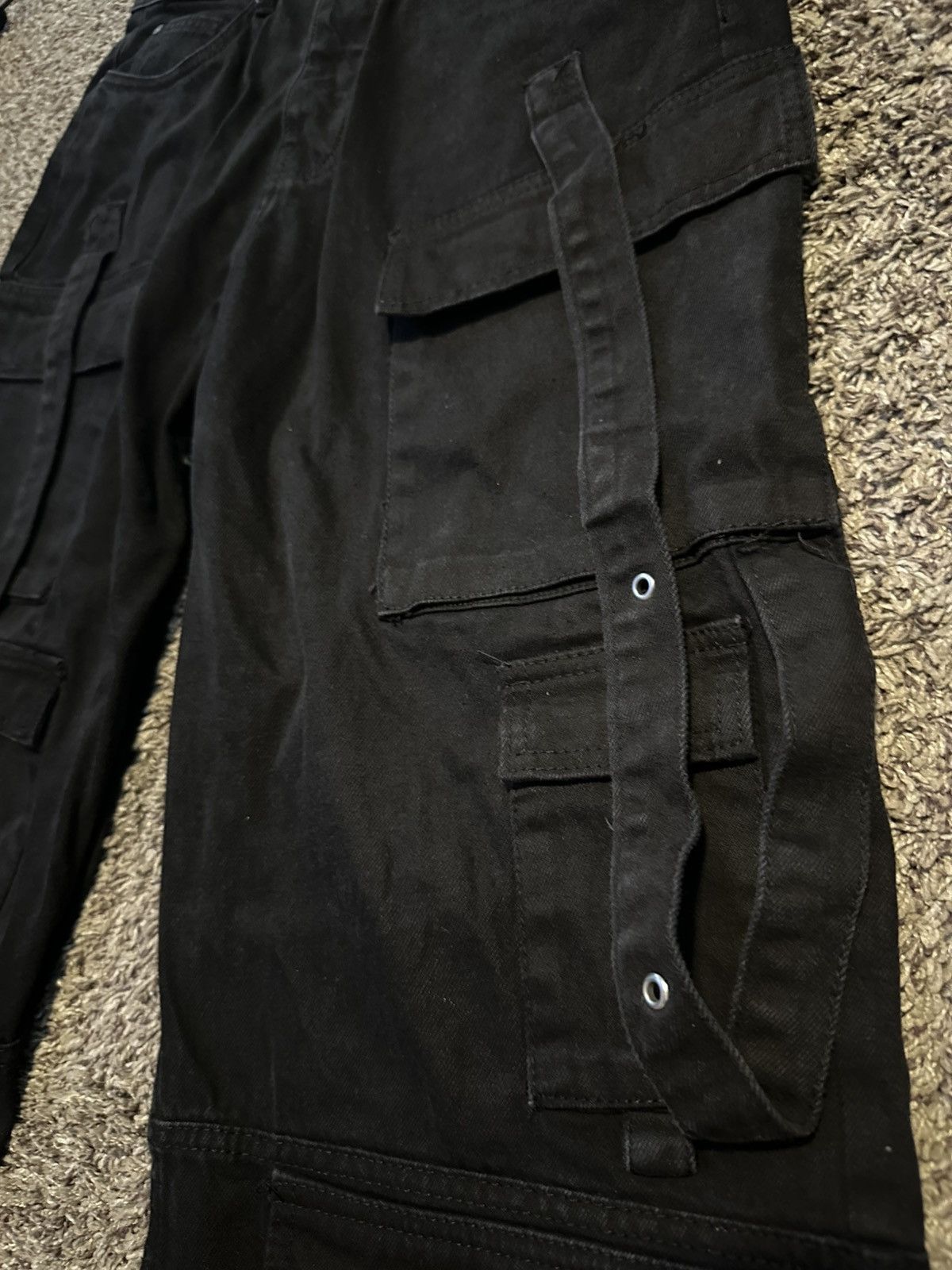 Boohoo BoohooMAN Black Baggy Grudge Jeans Size US 32 Size US 32 / EU 48 - 3 Thumbnail