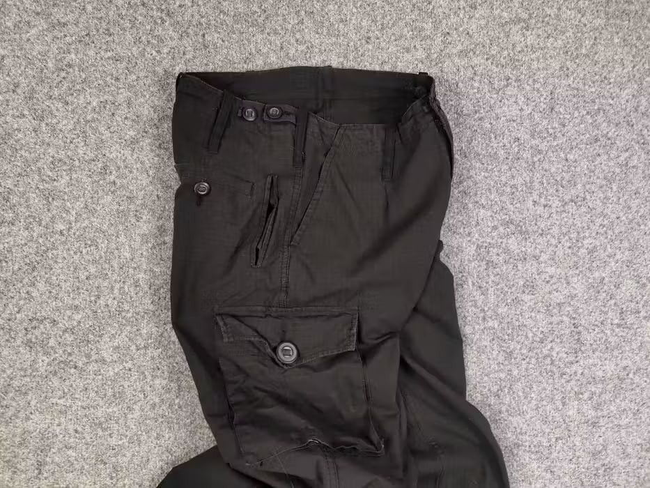Japanese Brand Vintage Combat Clothing Black Ripstop Military Cargo Pants Size US 30 / EU 46 - 17 Thumbnail
