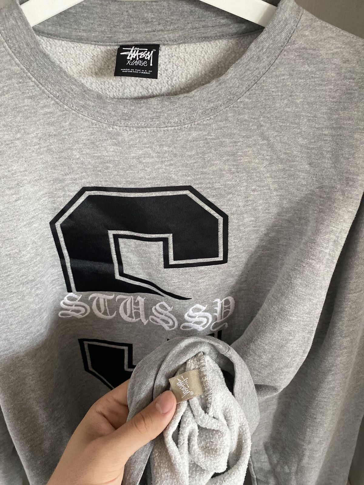 Stussy Vintage Stussy Baggy Sweatshirt Big Logo Y2K OG Logo Drip #S Size US XL / EU 56 / 4 - 11 Thumbnail
