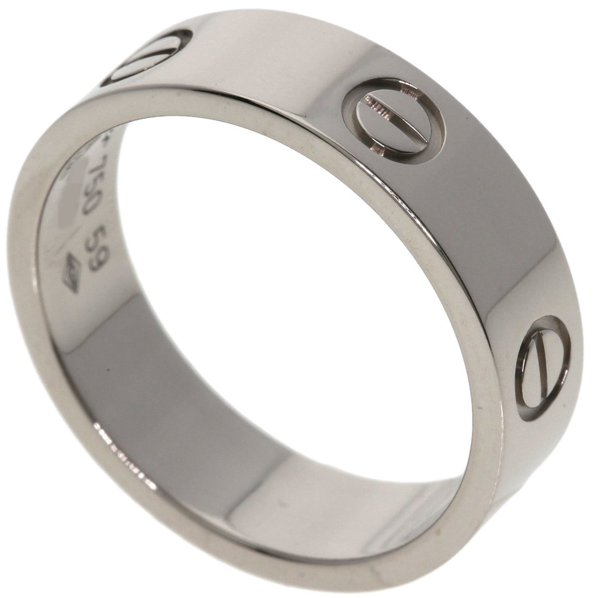 Cartier Cartier Love Ring #59 18K White Gold Women's Size ONE SIZE - 1 Thumbnail