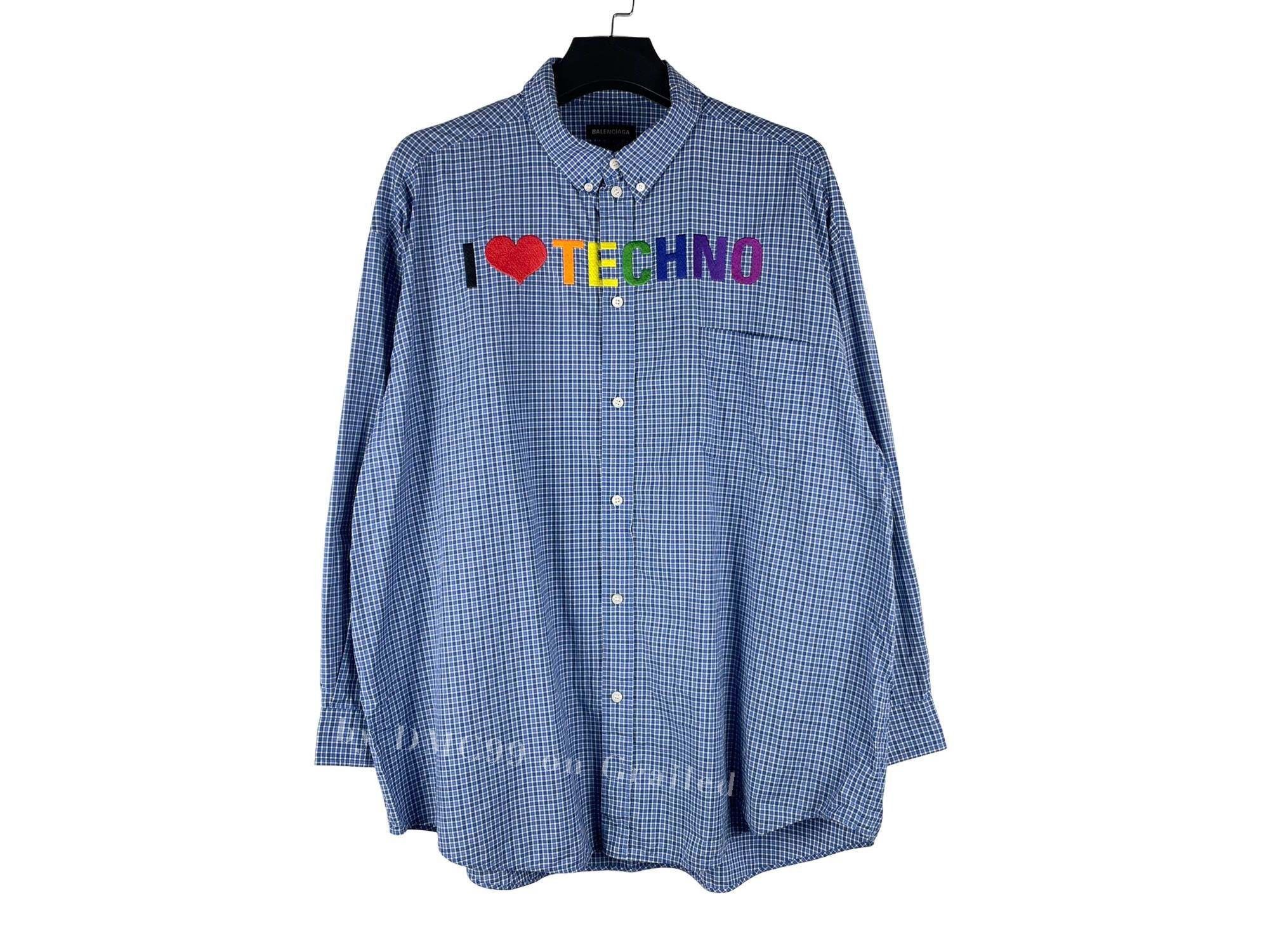 Balenciaga Balenciaga I love Techno shirt | Grailed