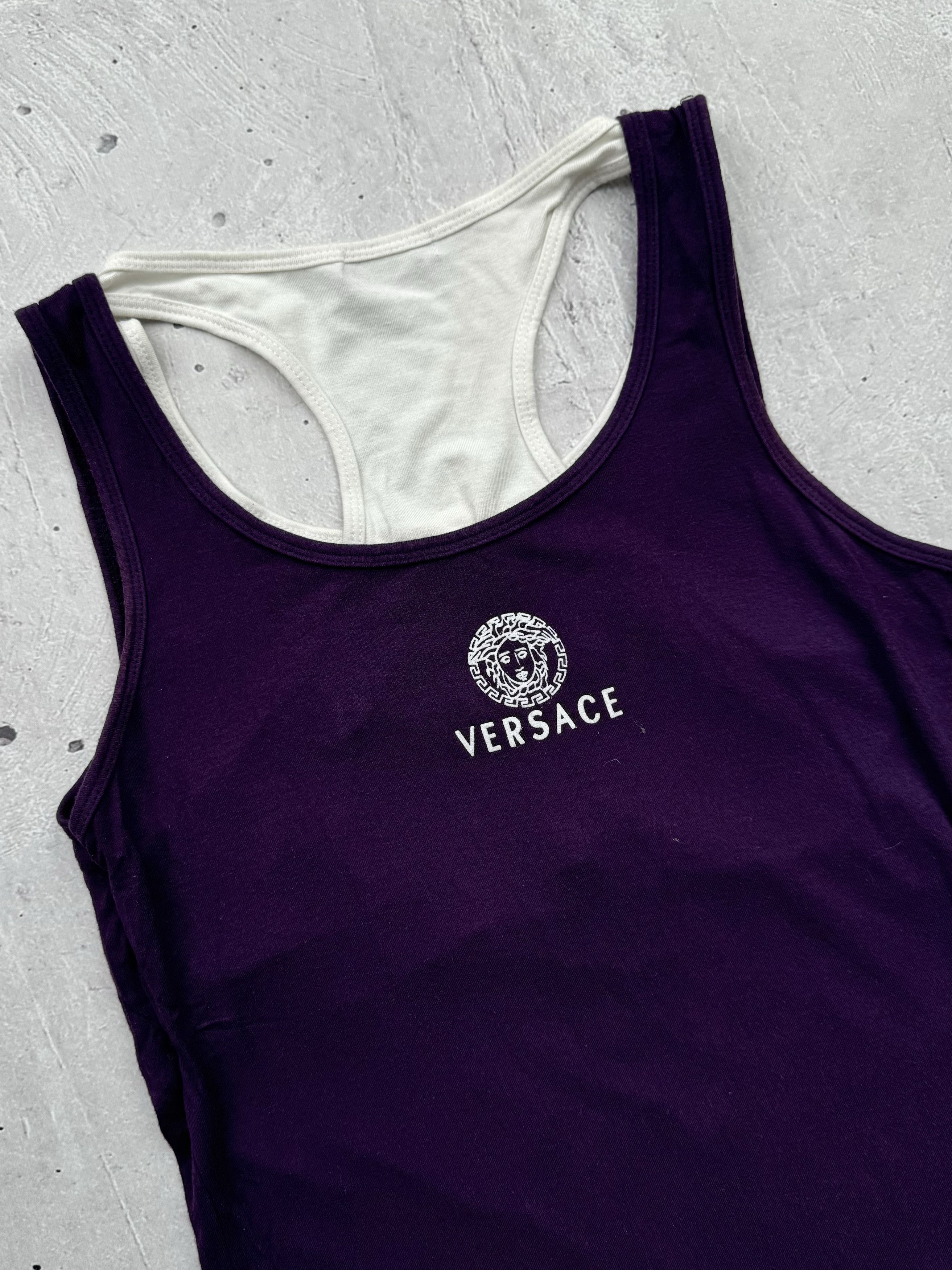 Versace × Vintage Versace Vintage Printed Double Tank Top Size M / US 6-8 / IT 42-44 - 6 Thumbnail