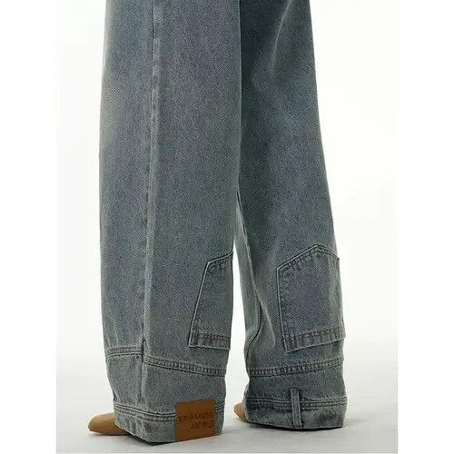 Japanese Brand Etsuko x Maya High street washed straight baggy jeans Size US 30 / EU 46 - 7 Thumbnail