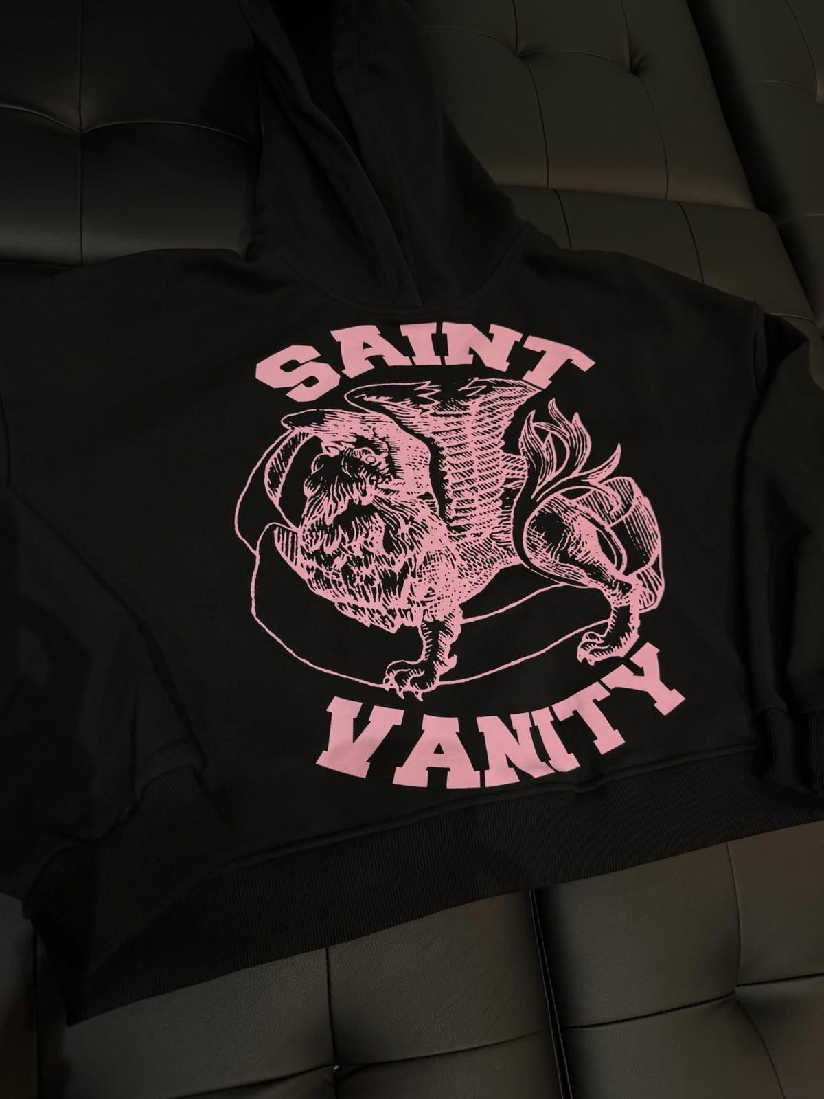 Saint Vanity Size S - Saint Vanity Pullover Hoodie Pink Black 2025 NEW Size US S / EU 44-46 / 1 - 2 Thumbnail