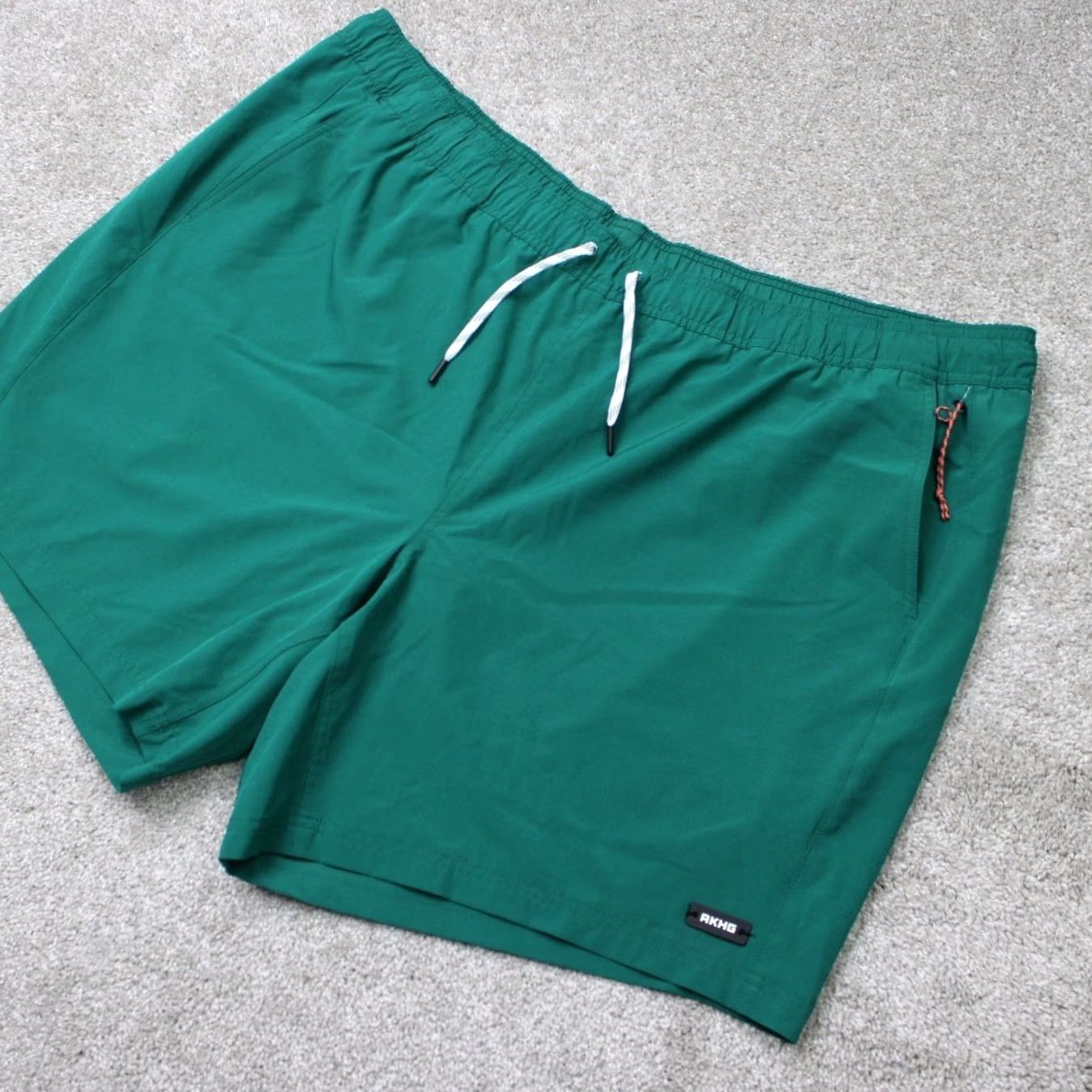 Swims Duluth Trading Alaskan AKHG Swim Shorts Mens 3XL Green Lined Pockets Quick Dry Built-In Brief 8" Size US 39 - 2 Thumbnail