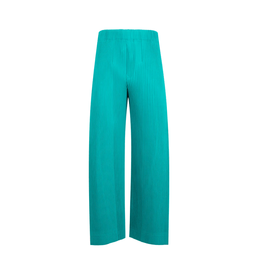 Issey Miyake o1h1sh11225 Mc May Pants in Peacock Green Size US 32 / EU 48 - 1 Thumbnail