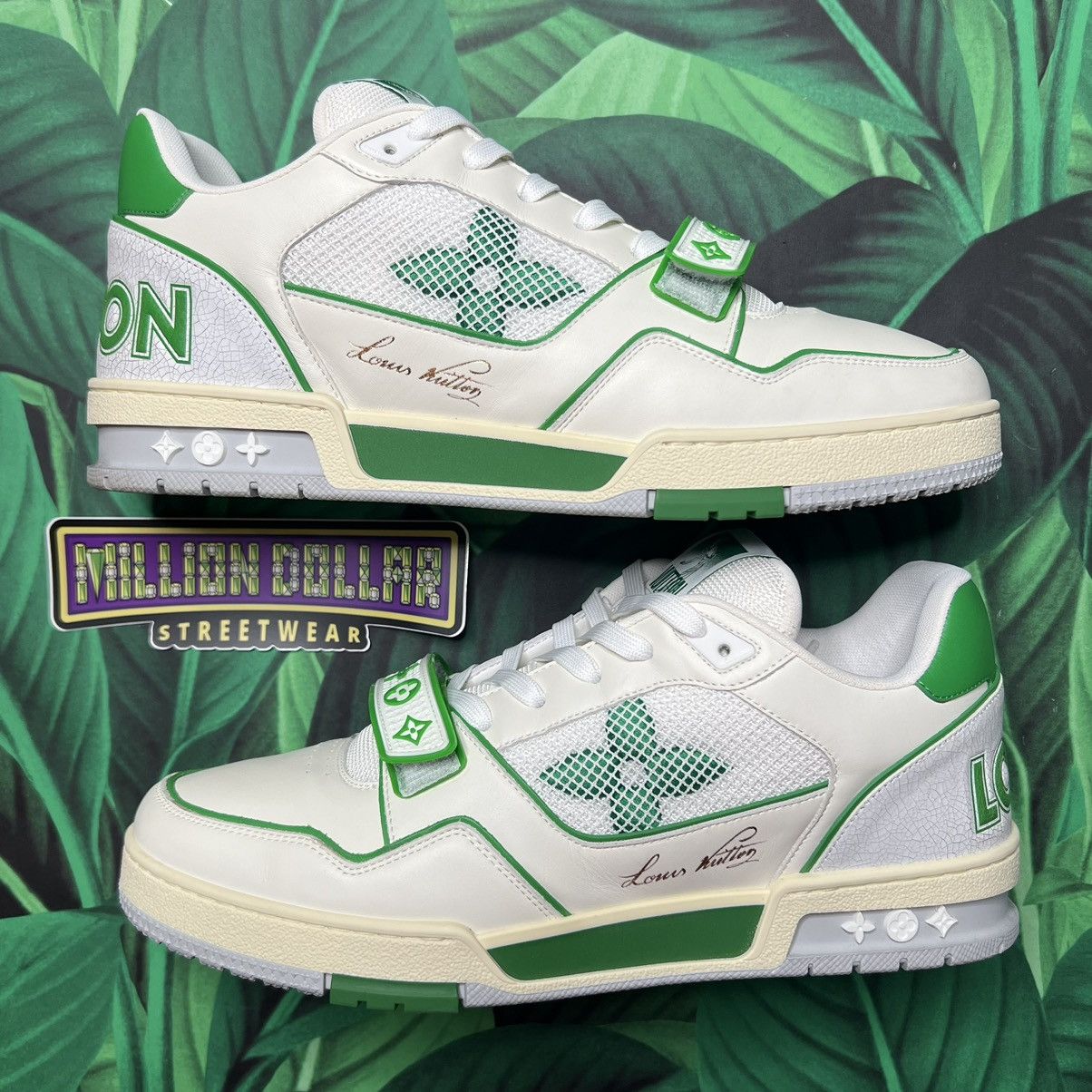 Louis Vuitton Trainer OG white green (Size: us10) outlet