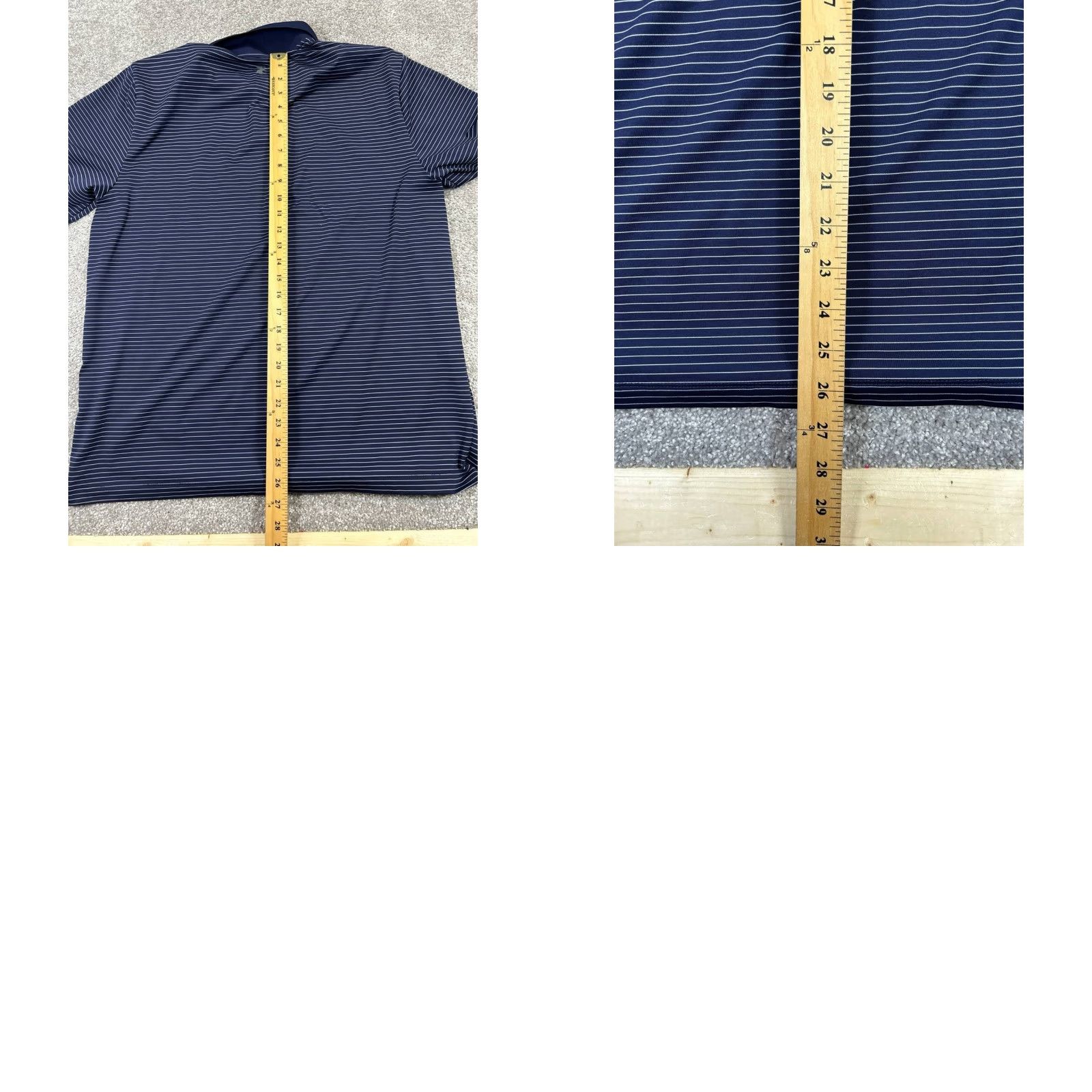 Under Armour Under Armour Polo Shirt Mens L Blue White Golf Shirt Short Sleeve Regular Fit Polo Mens Blue White Golf Size US L / EU 52-54 / 3 - 8 Thumbnail