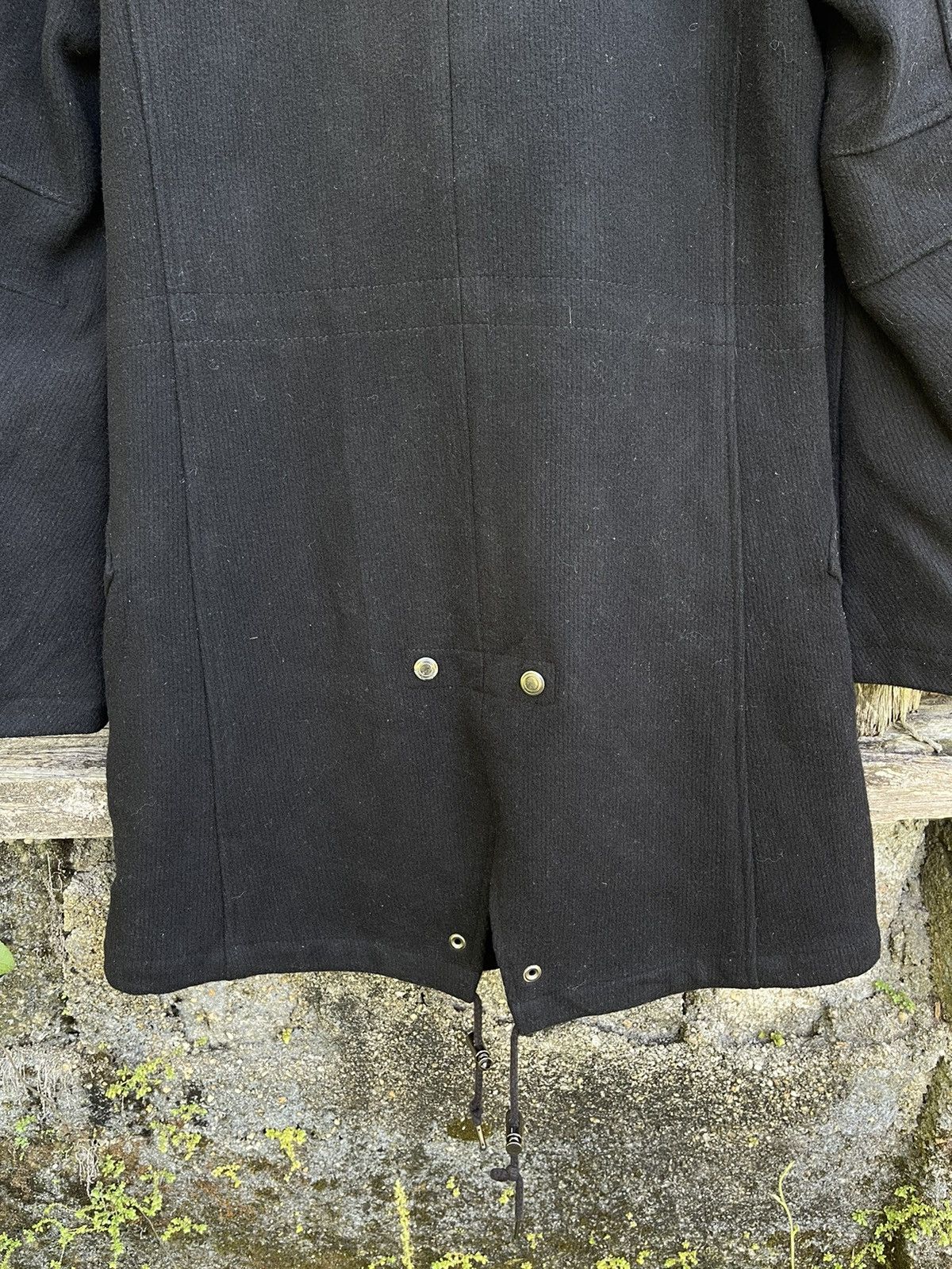 Tornado Mart Tornado Mart Black Military-Inspired Wool Coat Size US S / EU 44-46 / 1 - 15 Thumbnail