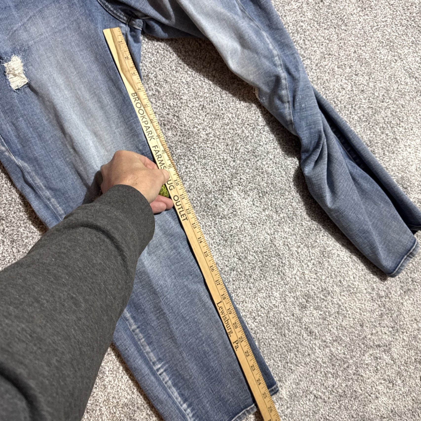 Vintage Rock & Republic Jeans Women 10M Streetwear Distressed Grunge 5-Pocket Denim Blue Size 10 Womens Size 32" / US 10 / IT 46 - 4 Thumbnail