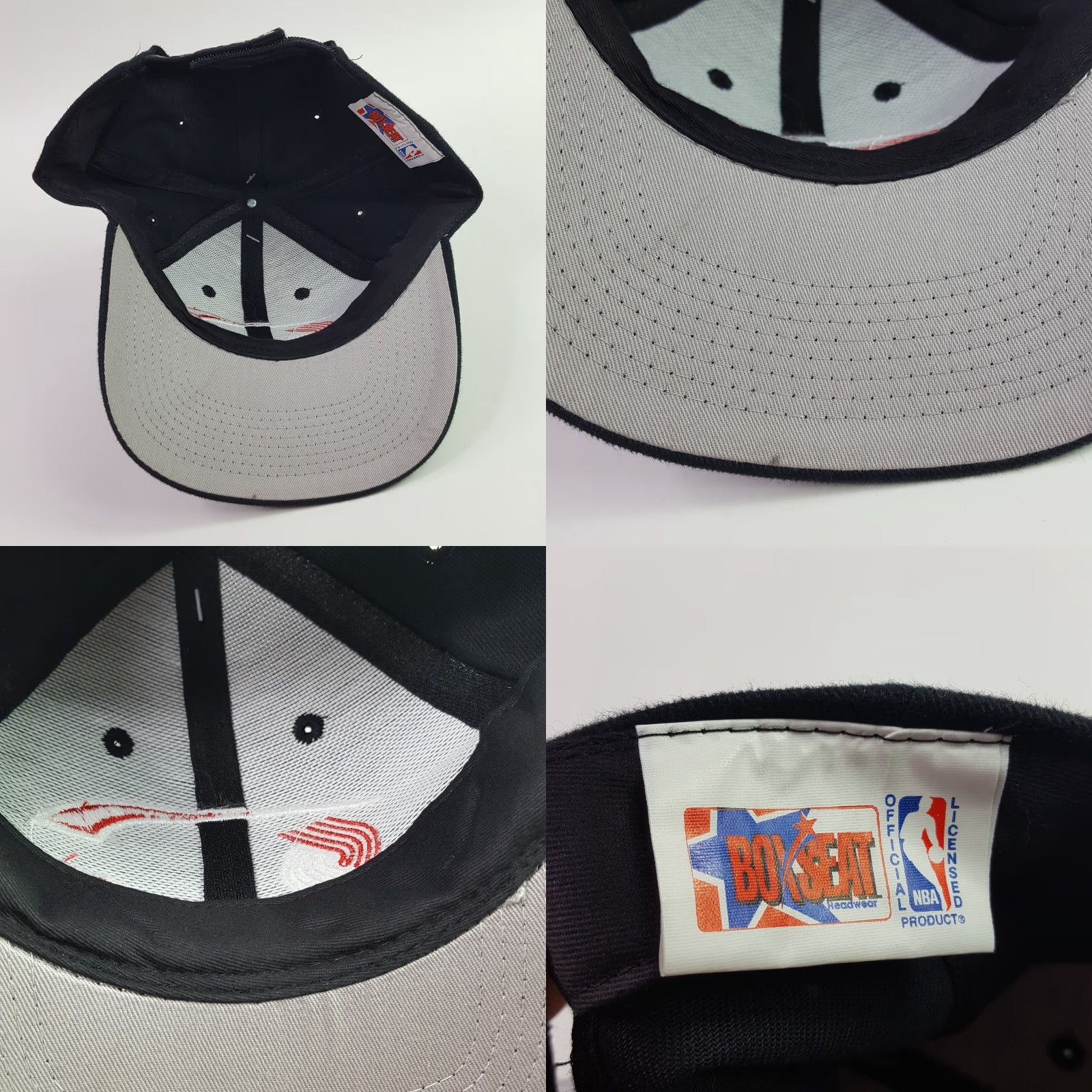 NBA VINTAGE Portland Trail Blazers NBA Baseball Cap Hat Adjustable Black Men 90s Sports Embroidered Draft Premier Retro Cap Size 44L - 8 Thumbnail