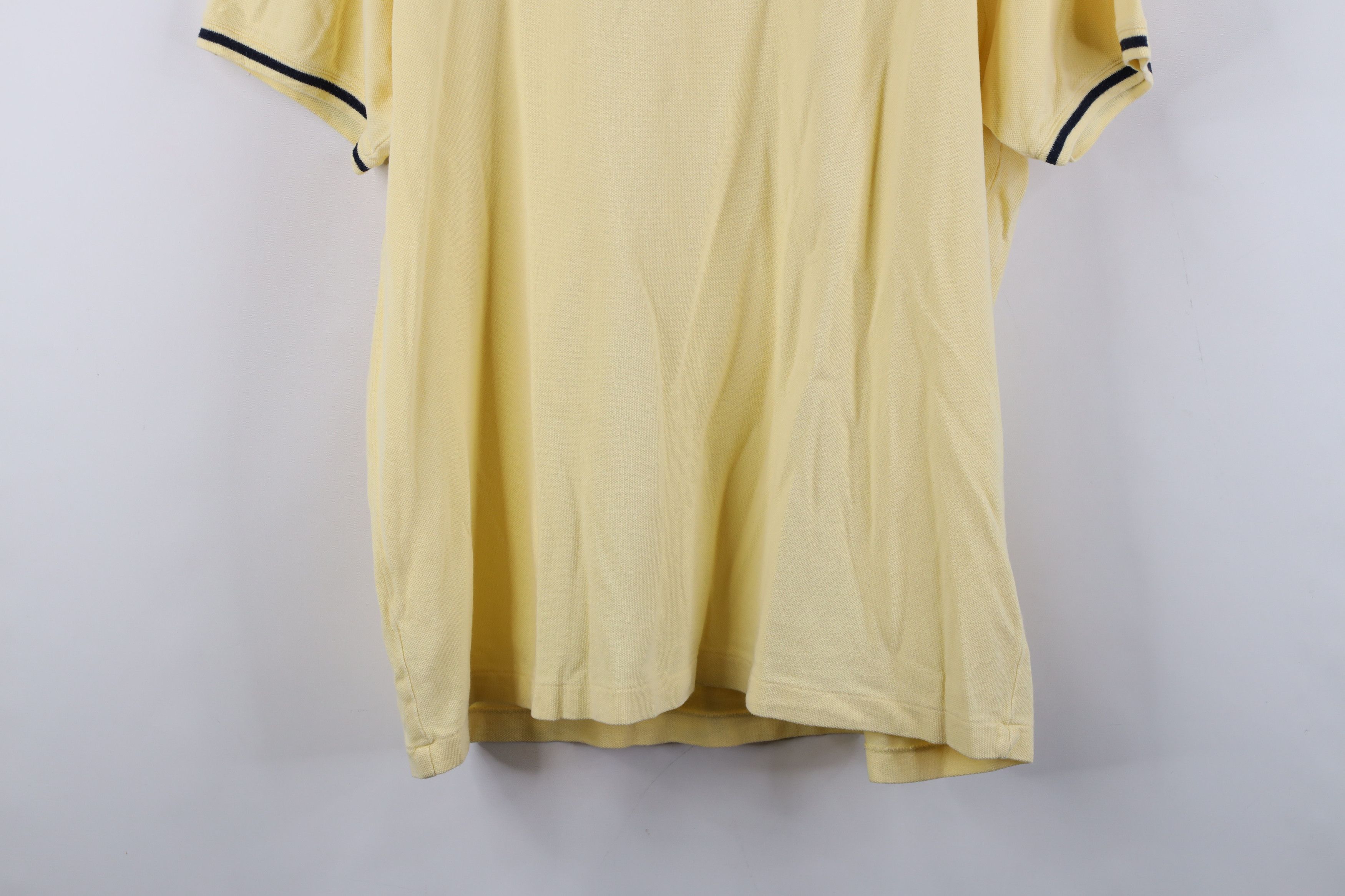 Ralph Lauren Vintage 90s Ralph Lauren Cotton Knit V-Neck T-Shirt Yellow Size US L / EU 52-54 / 3 - 11 Thumbnail
