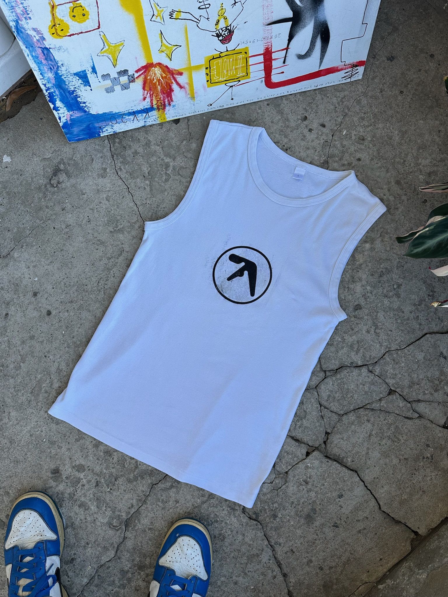 Apex Vintage APHEX TWIN Logo Scratching Tank Tops Size US L / EU 52-54 / 3 - 12 Thumbnail