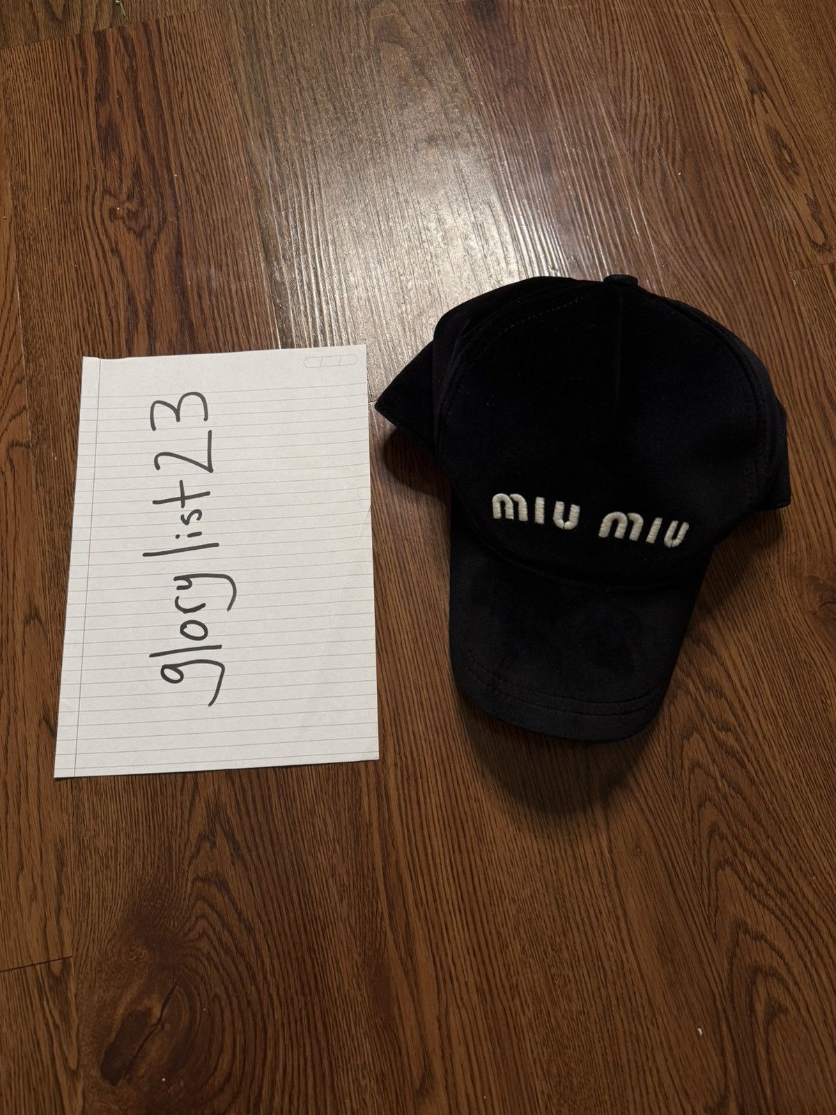 Miu Miu Miu Miu Velvet Baseball Cap Size ONE SIZE - 1 Thumbnail