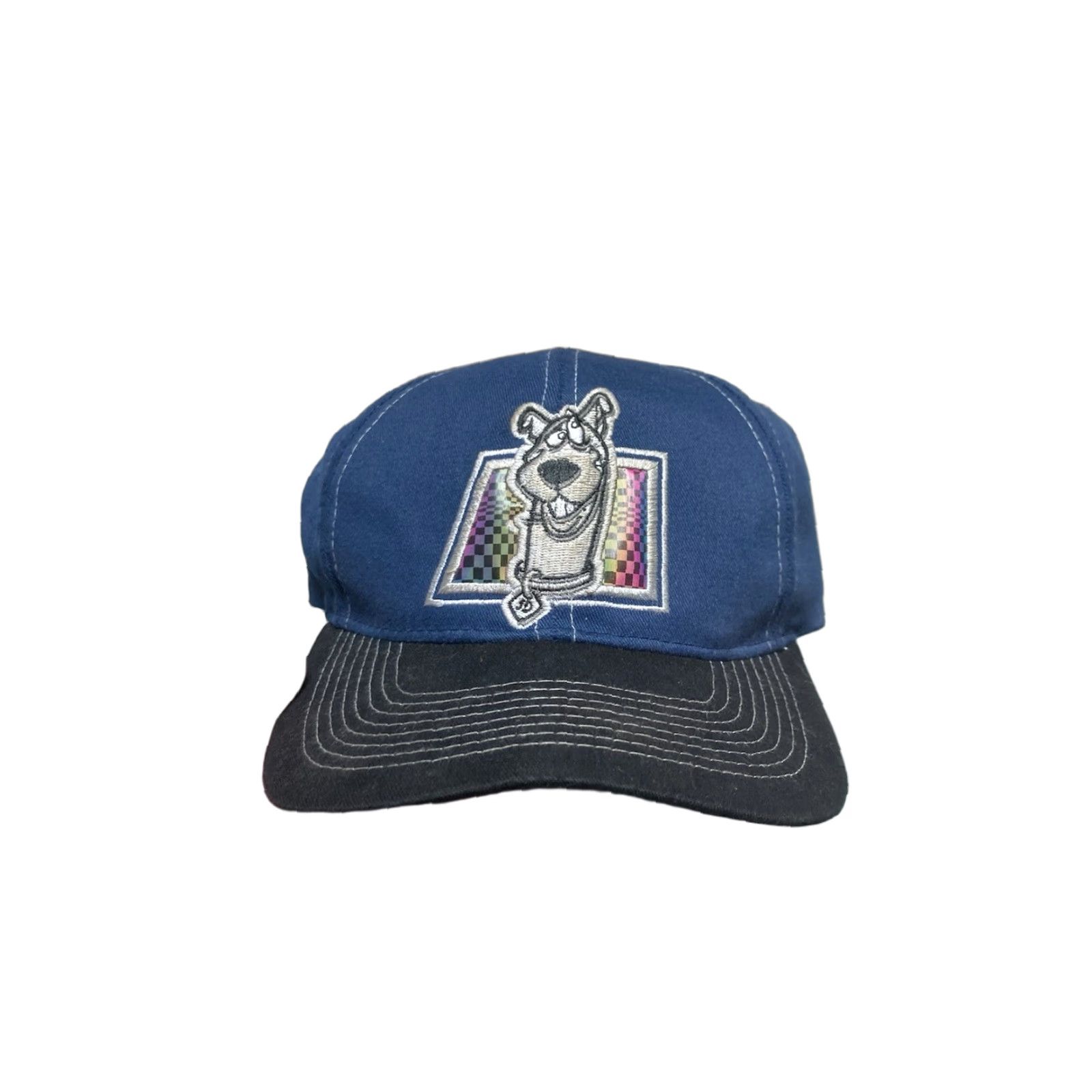 Vintage VINTAGE Scooby Doo Strapback Hat Cap Cartoon Holographic Blue Adjustable Men Size ONE SIZE - 1 Thumbnail