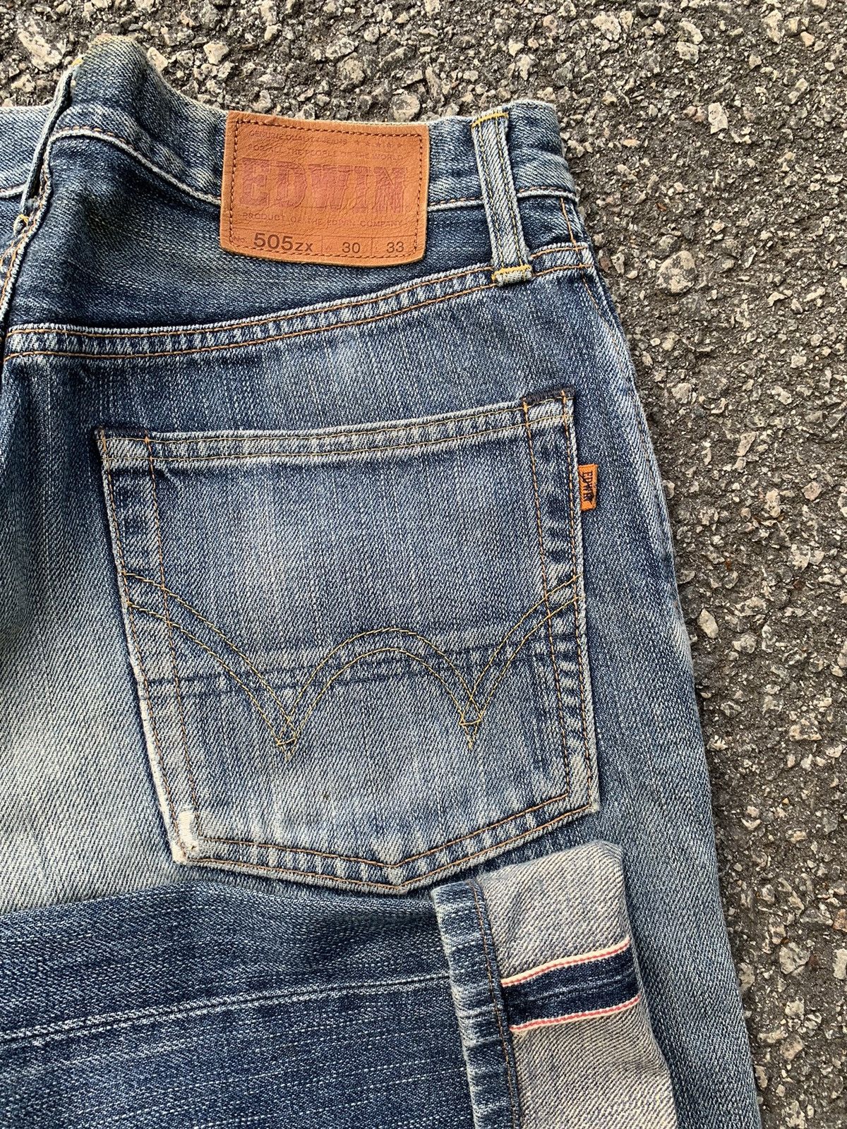 Edwin × If Six Was Nine × Kapital Vintage Edwin 505ZX Redline Selvedge distressed denim Size US 30 / EU 46 - 6 Thumbnail