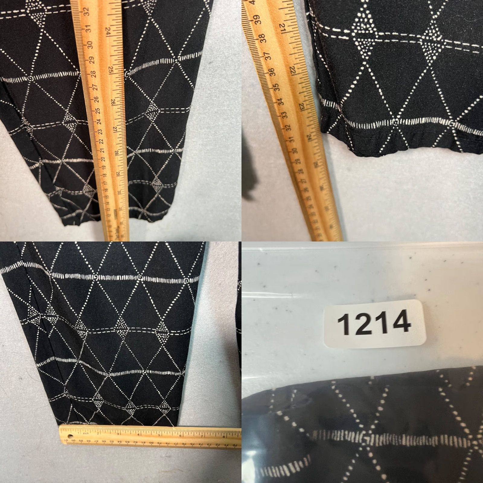 Madewell VINTAGE Madewell 1937 Women's Sleeveless Jumpsuit XS Black & White Diamond Pattern 90s Party Dress Size 26" / US 2 / IT 38 - 8 Thumbnail
