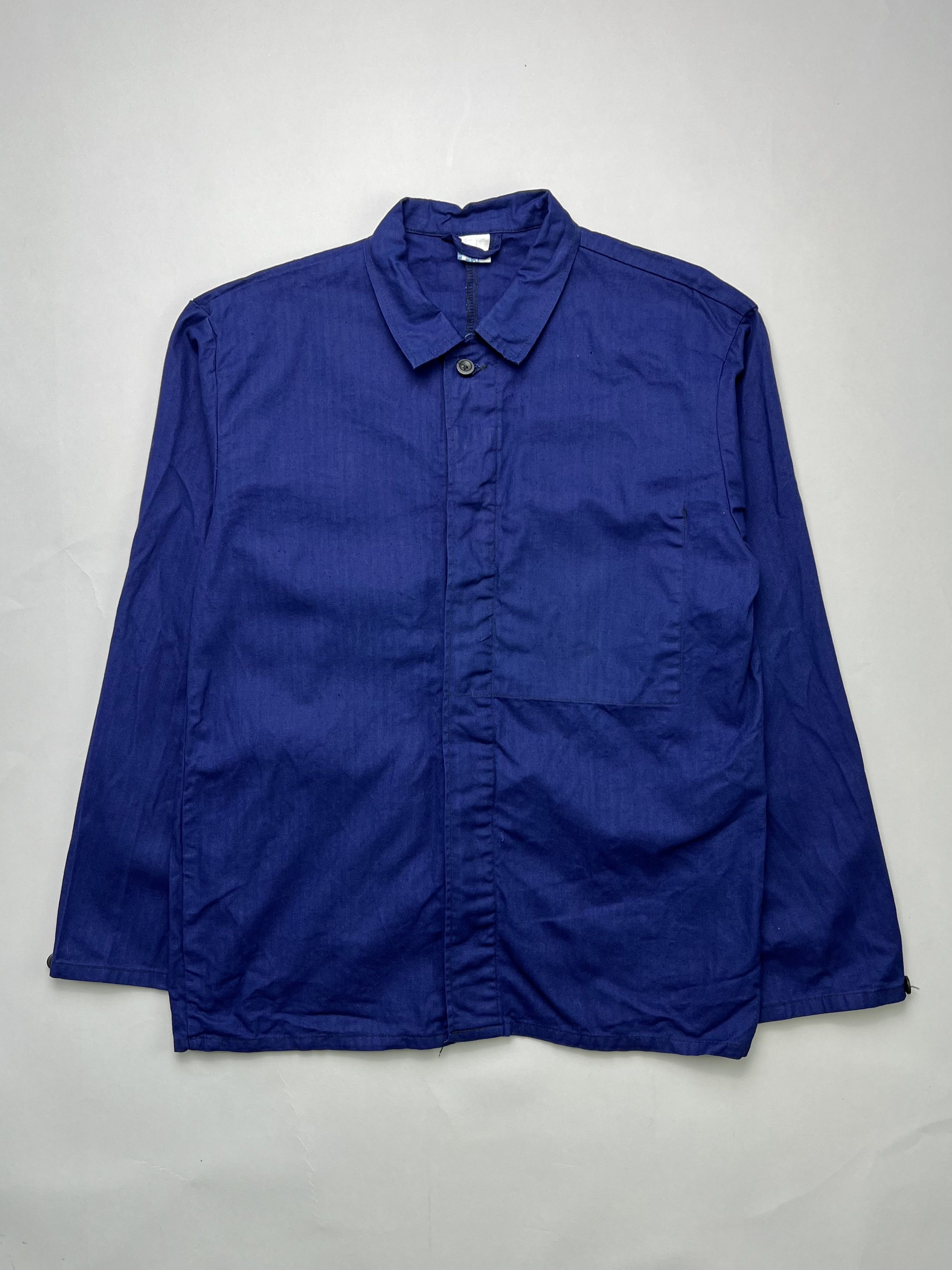 Vintage French Work Chore Jacket Vintage Bleu De Travail Size US M / EU 48-50 / 2 - 1 Thumbnail