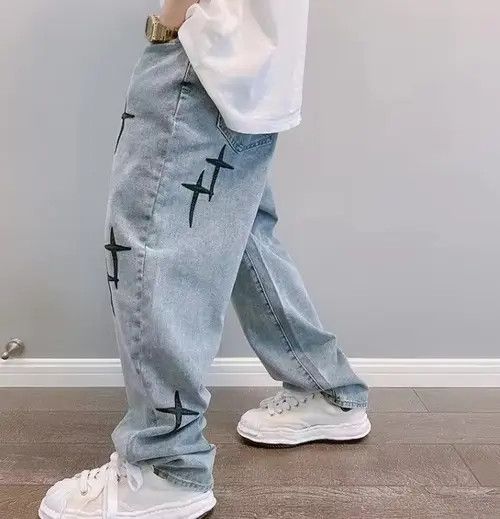 Japanese Brand Hayakawa x natsu Cross Denim Jeans Size US 37 - 4 Thumbnail