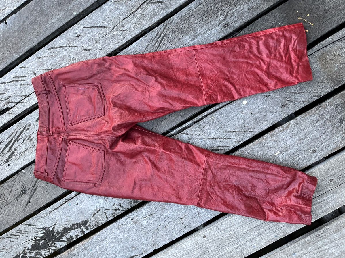 🔥kapital inspired skeleton leather pant🔥