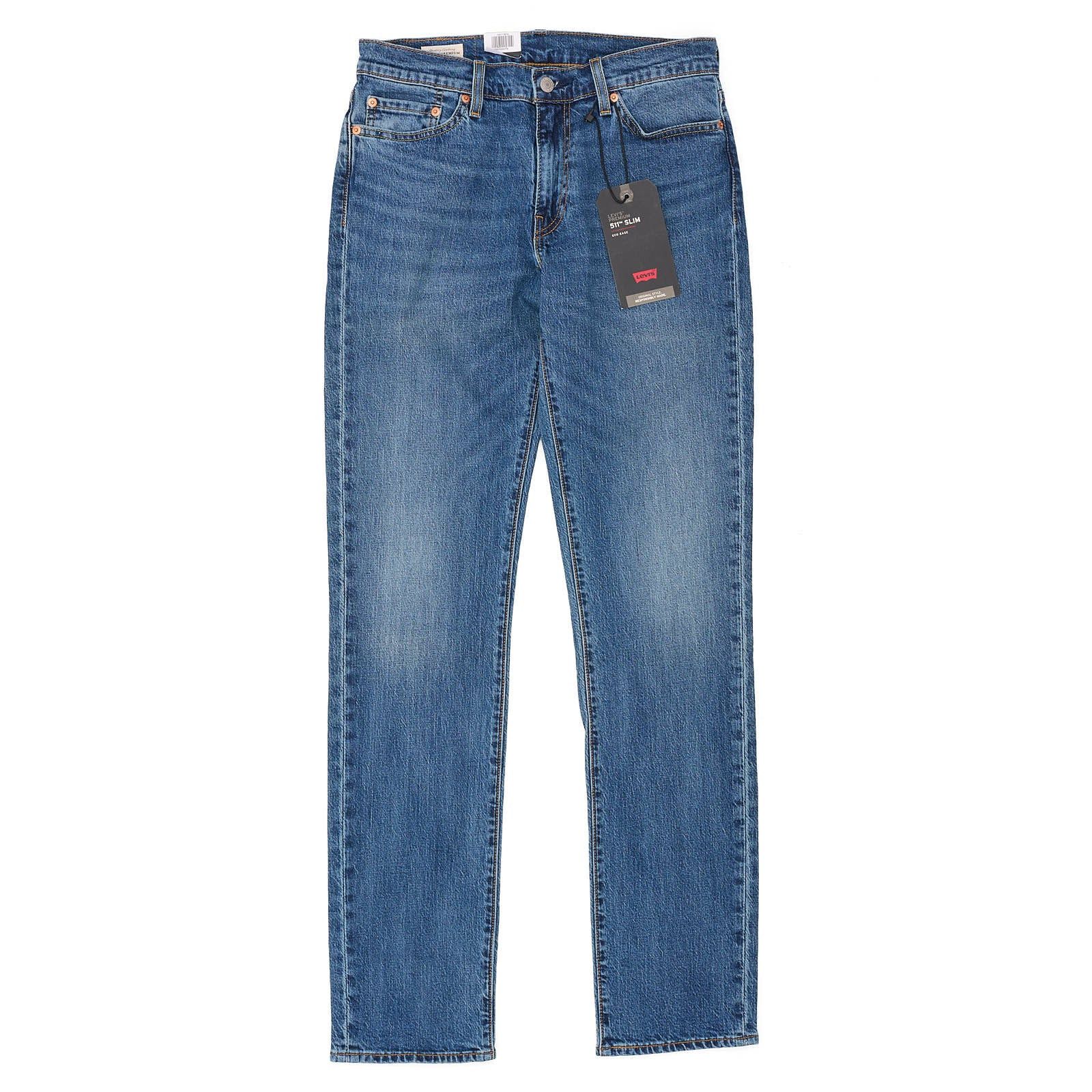 LEVI'S Premium 511 Slim Eco Ease Blue Big E Denim Jeans
