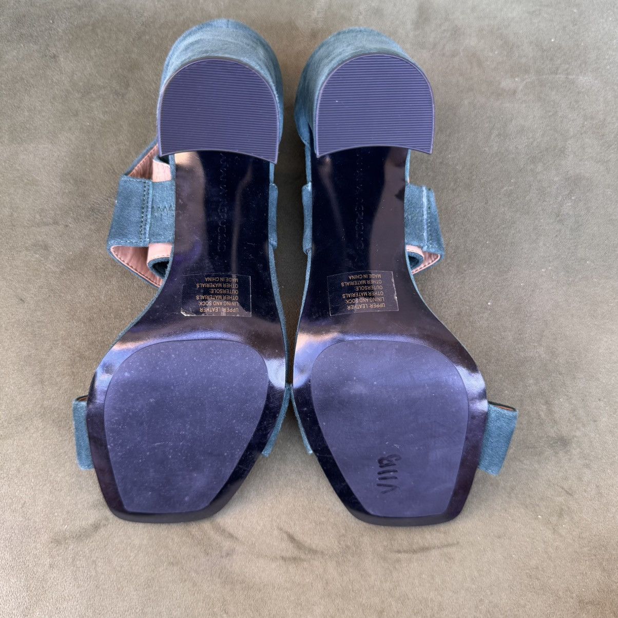 Banana Republic Banana Republic Blyss Green Suede Sandals 8.5 M Size US 8.5 / IT 38.5 - 9 Thumbnail