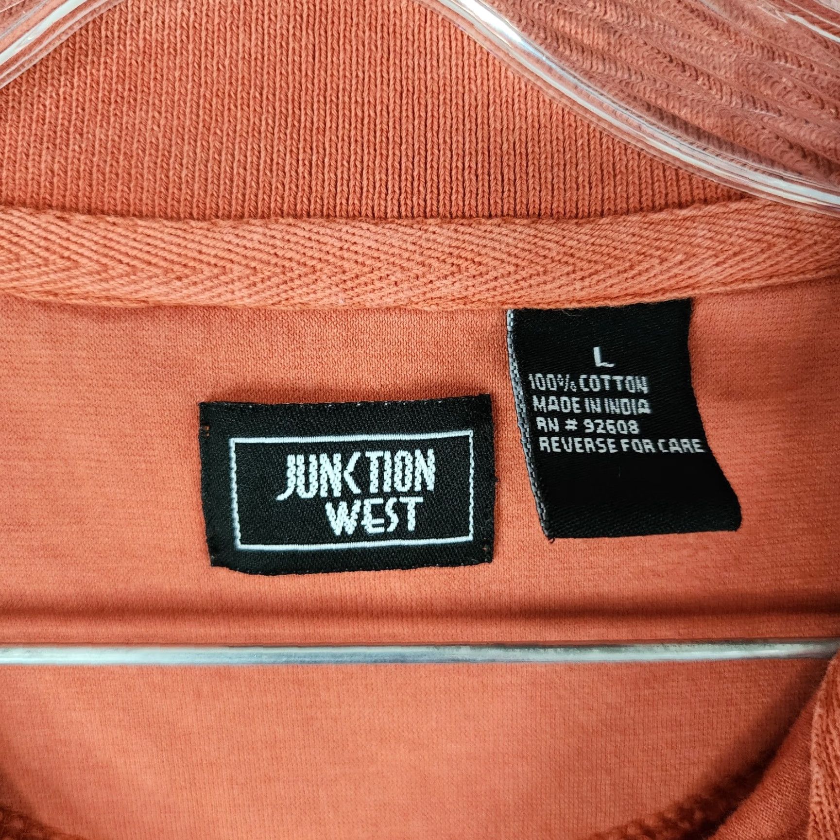 Vintage Junction West Polo Shirt Mens Short Sleeve Palm Tree Orange Red Size L Size US L / EU 52-54 / 3 - 4 Thumbnail