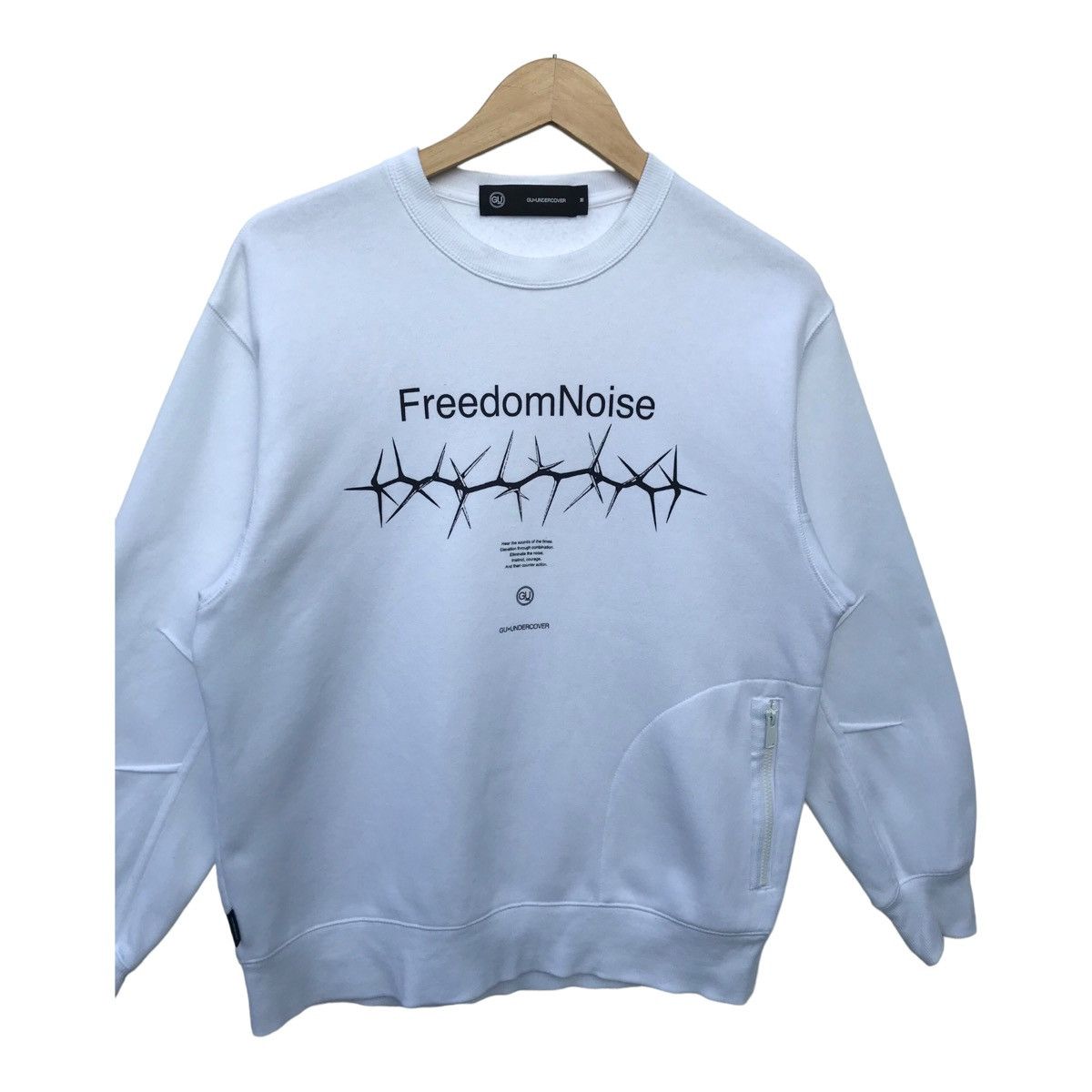 GU × Undercover GU Undercover Freedom Noise Streetwear Sweatshirt Size US M / EU 48-50 / 2 - 3 Thumbnail