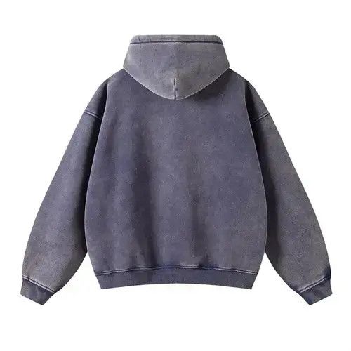 Other Washed Distressed Loose Zipper Hoodie Sweatshirt y2k Size US L / EU 52-54 / 3 - 2 Thumbnail