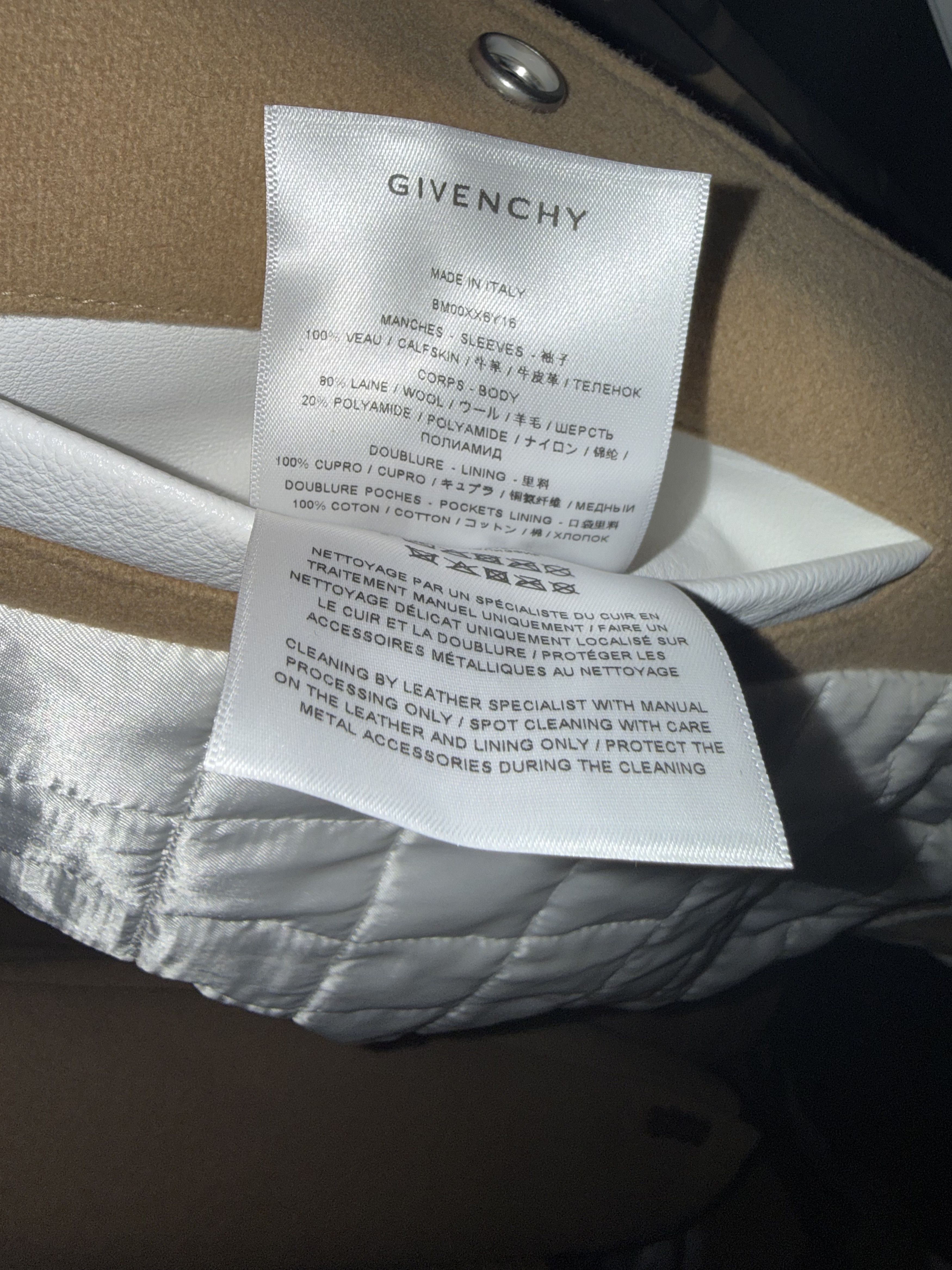 Givenchy Givenchy Hooded Wool & Leather Varsity Jacket Size US XL / EU 56 / 4 - 10 Thumbnail